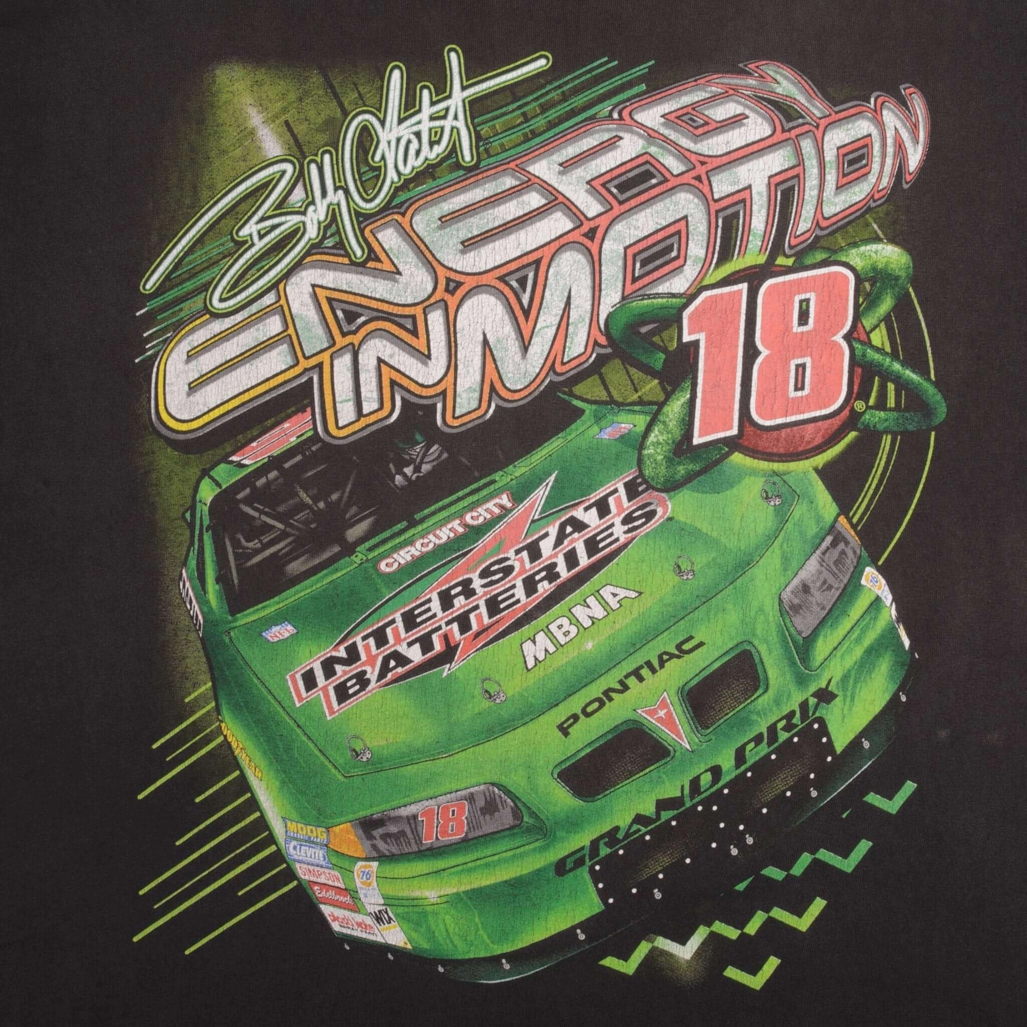 VINTAGE NASCAR BOBBY LABONTE 2001 TEE SHIRT SIZE LARGE