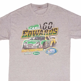 VINTAGE NASCAR CARL EDWARDS CHAMPION 2007 TEE SHIRT SIZE XL