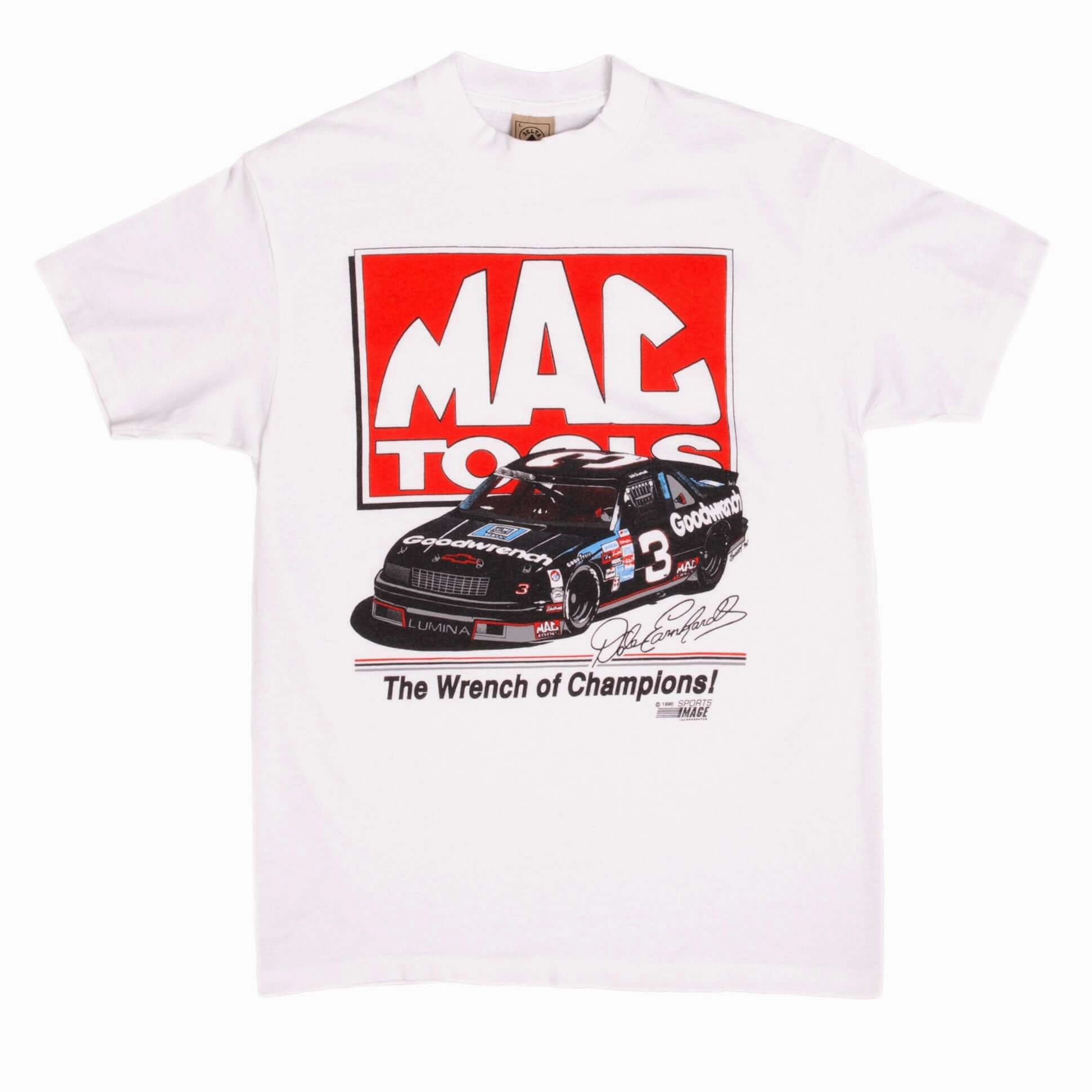 VINTAGE NASCAR DALE EARNHARDT 1990 TEE SHIRT MEDIUM MADE IN USA