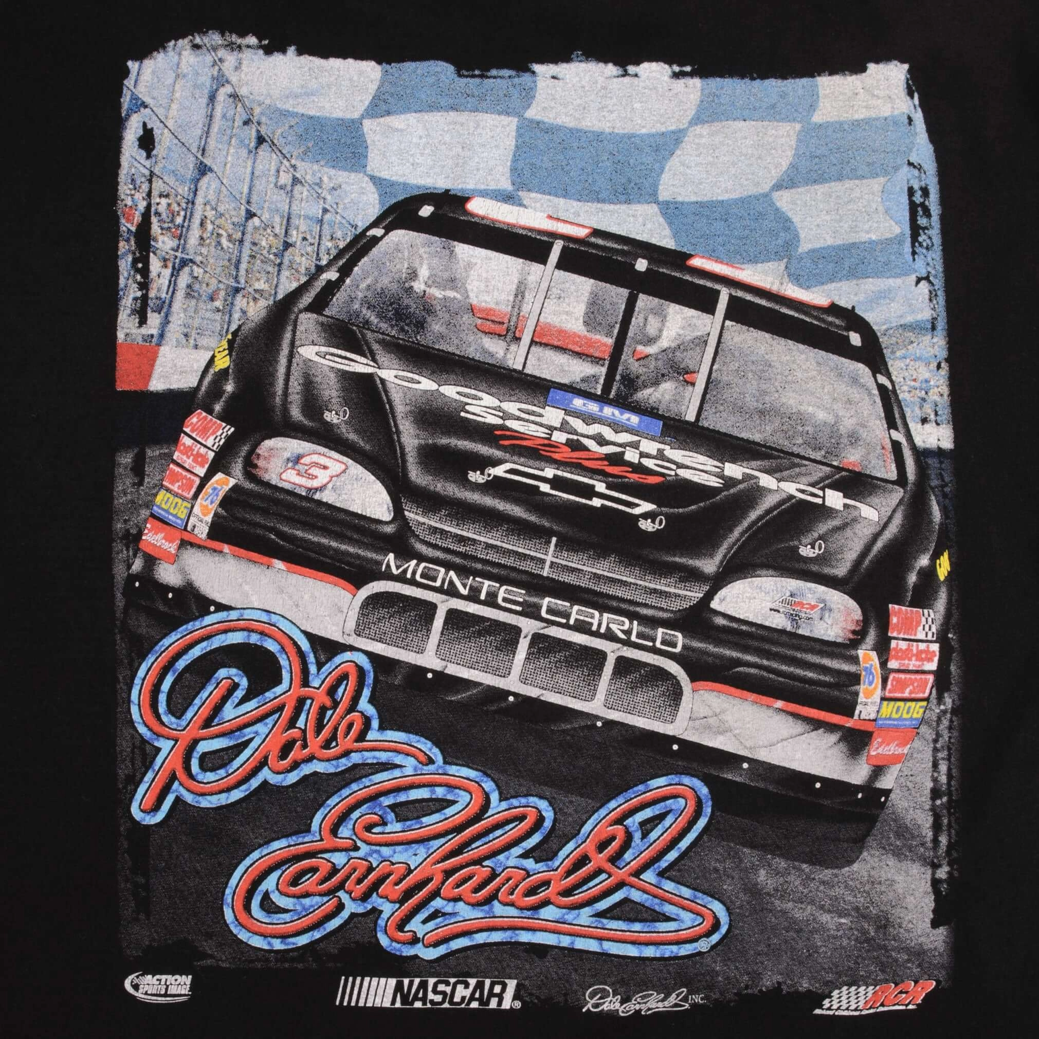 VINTAGE NASCAR DALE EARNHARDT 1990S TEE SHIRT SIZE LARGE MADE IN USA