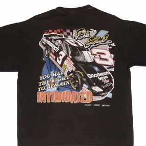 VINTAGE NASCAR DALE EARNHARDT #3 INTIMIDATED 1990S TEE SHIRT SIZE LARGE
