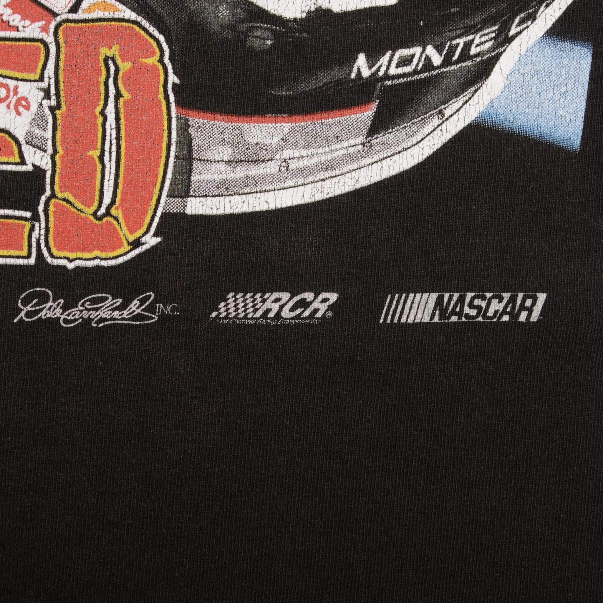 VINTAGE NASCAR DALE EARNHARDT #3 INTIMIDATED 1990S TEE SHIRT SIZE LARGE