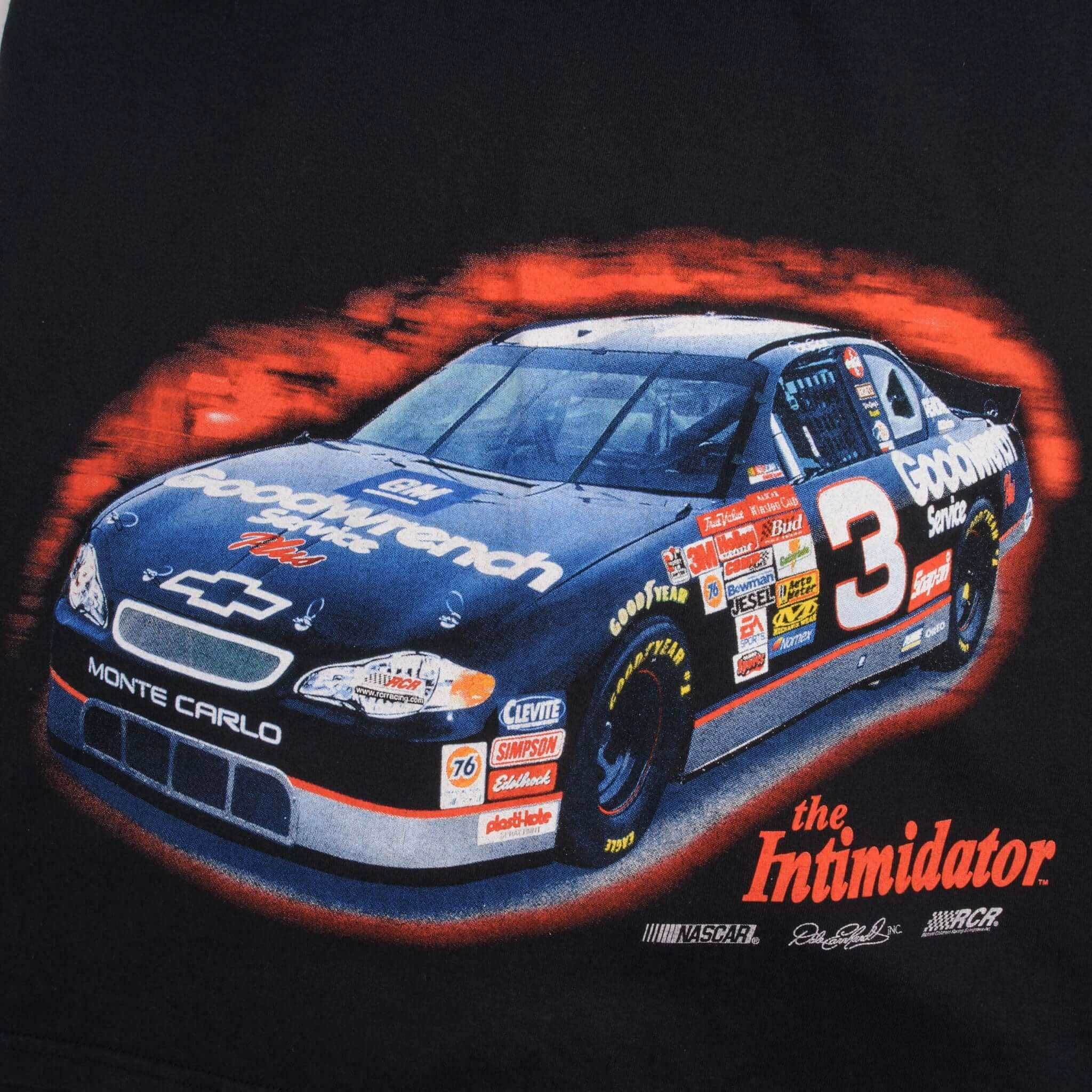 VINTAGE NASCAR DALE EARNHARDT ALL OVER PRINT 1990S TEE SHIRT SIZE LARGE