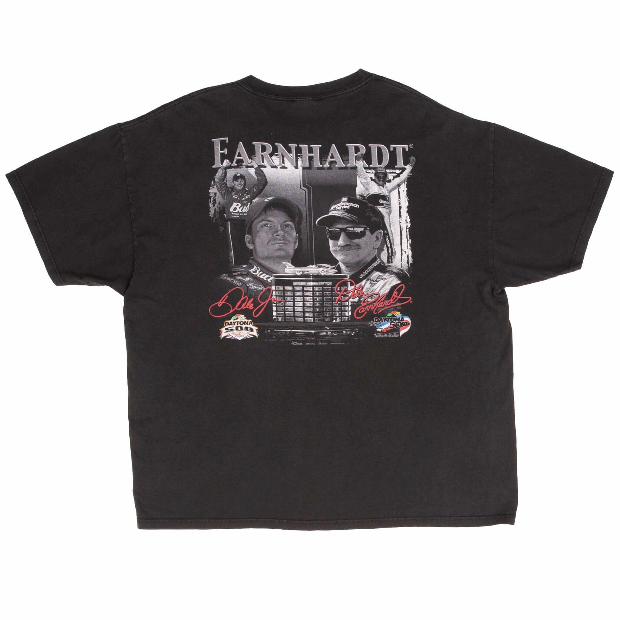 VINTAGE NASCAR DALE EARNHARDT & DALE JR DAYTONA 500 TEE SHIRT 2004 SIZE XL