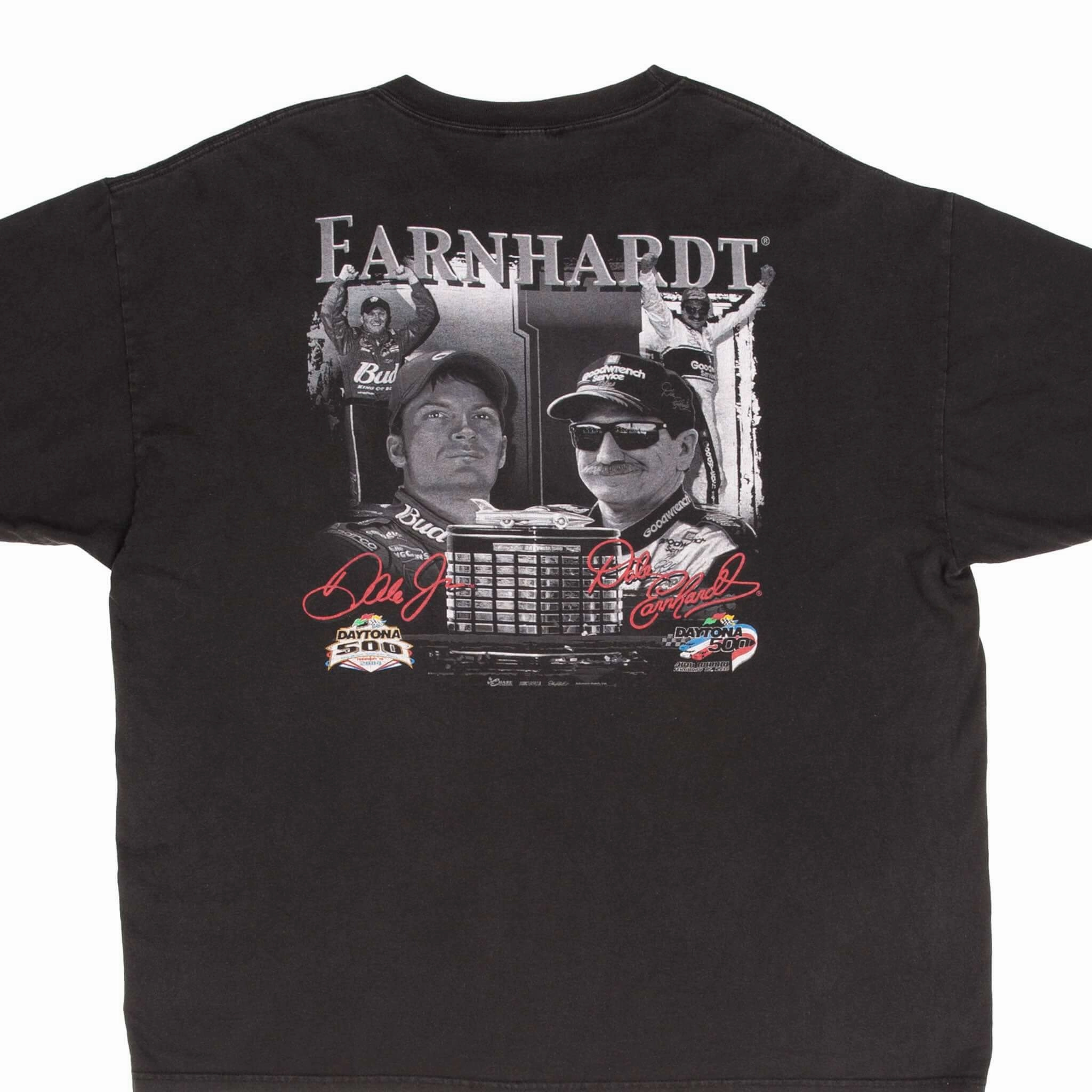 VINTAGE NASCAR DALE EARNHARDT & DALE JR DAYTONA 500 TEE SHIRT 2004 SIZE XL