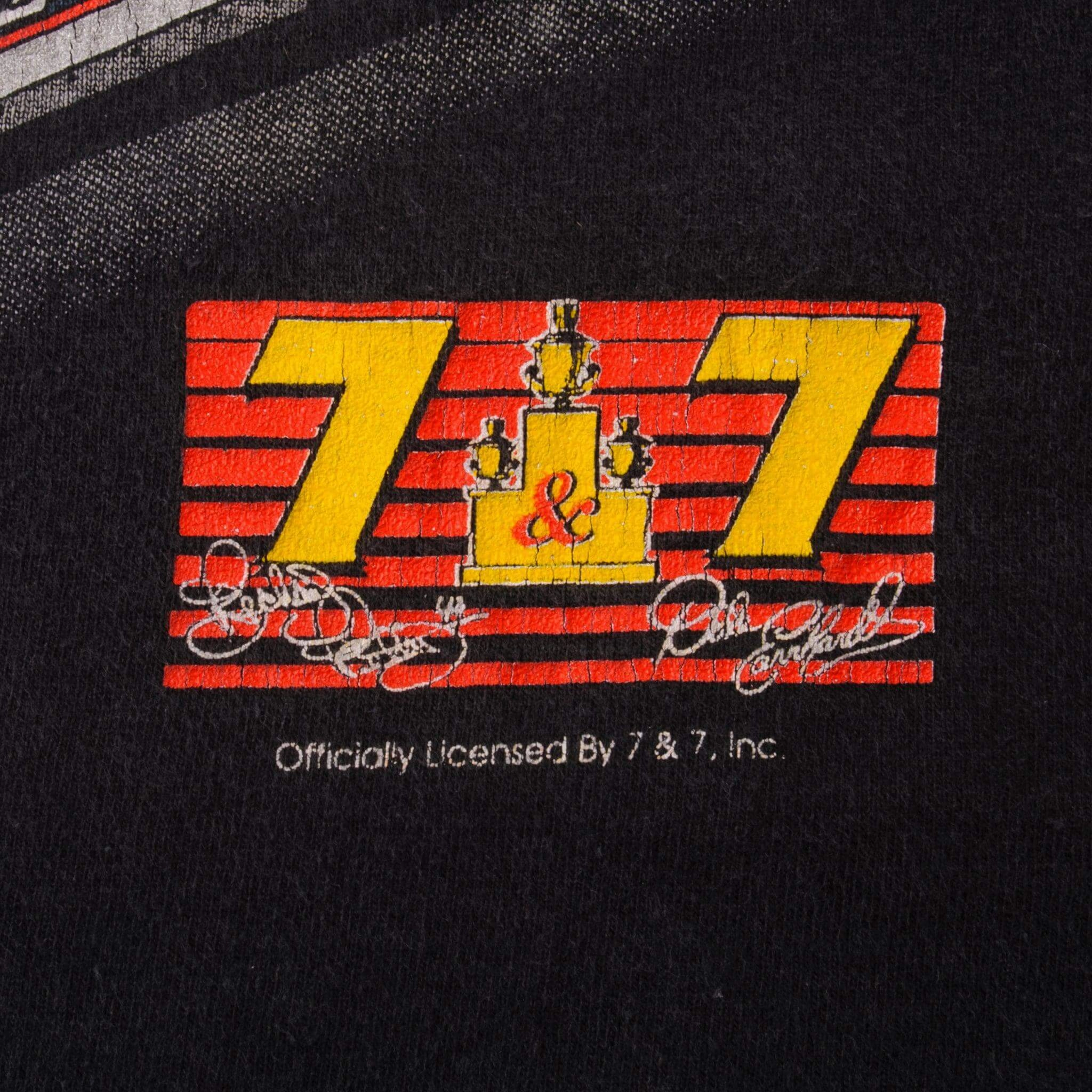 VINTAGE NASCAR DALE EARNHARDT AND RICHARD PETTY 7 TIMES WINSTON CUP CHAMPIONS TEE SHIRT 1994 SIZE LARGE MADE IN USA