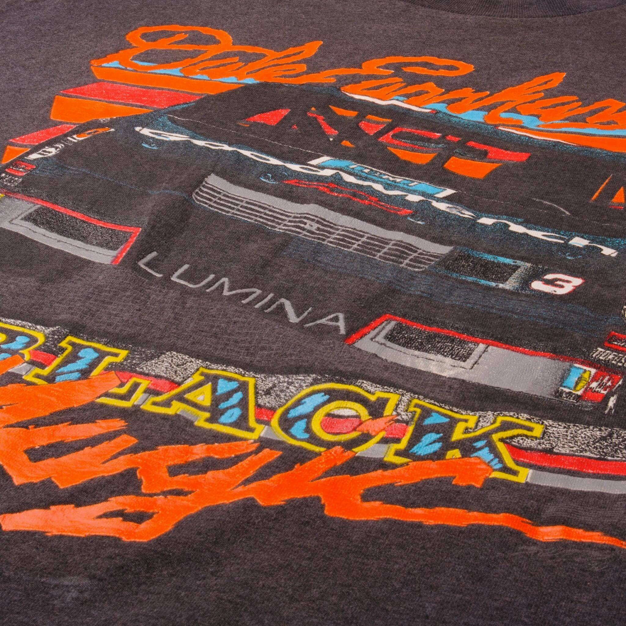VINTAGE NASCAR DALE EARNHARDT BLACK MAGIK 1990 TEE SHIRT SIZE LARGE MADE IN USA