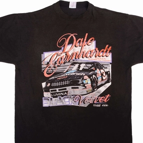 VINTAGE NASCAR DALE EARNHARDT BLACK VELVET 1992 TEE SHIRT SIZE XL MADE IN USA
