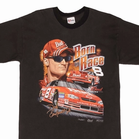 VINTAGE NASCAR DALE EARNHARDT BORN TO RACE 1990S TEE SHIRT SIZE LARGE