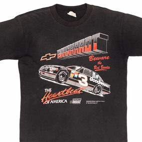 VINTAGE NASCAR DALE EARNHARDT CHEVROLET 1989 TEE SHIRT SIZE LARGE MADE IN USA