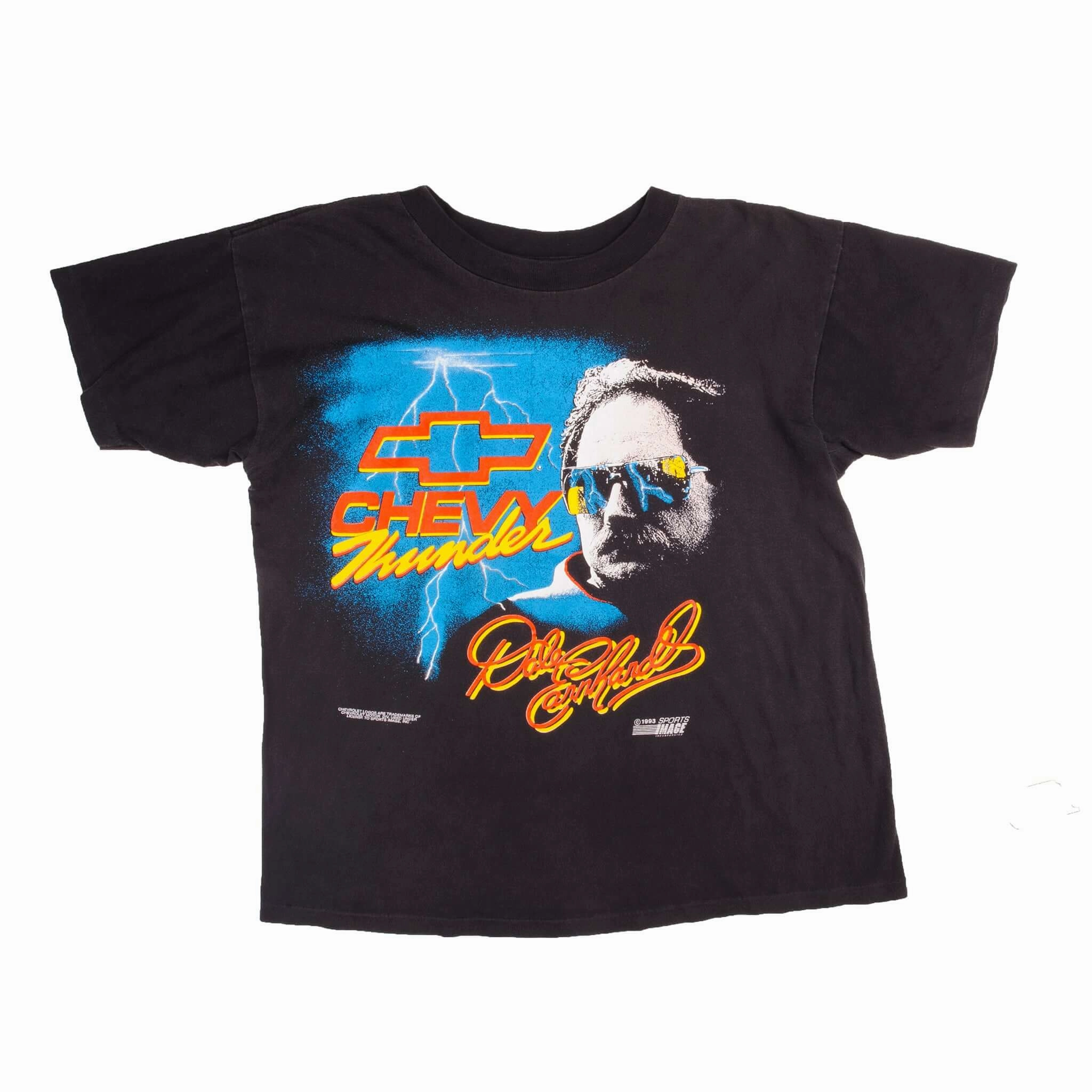 VINTAGE NASCAR DALE EARNHARDT CHEVY THUNDER 1993 TEE SHIRT SIZE XL