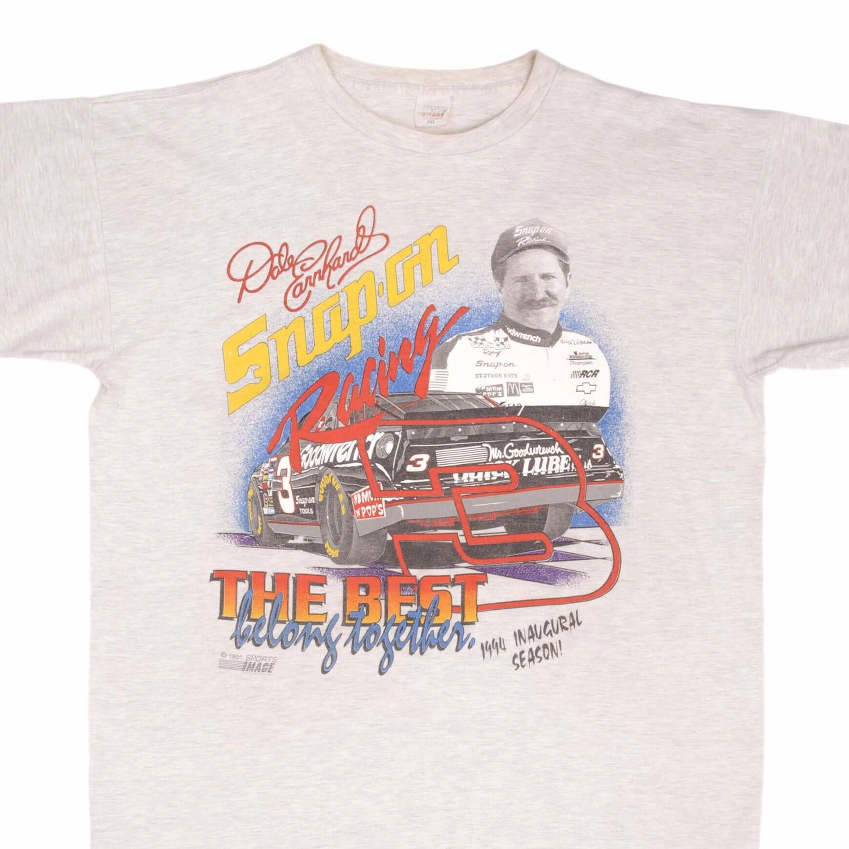 VINTAGE NASCAR DALE EARNHARDT INAUGURAL 1994 TEE SHIRT SIZE XL MADE IN USA