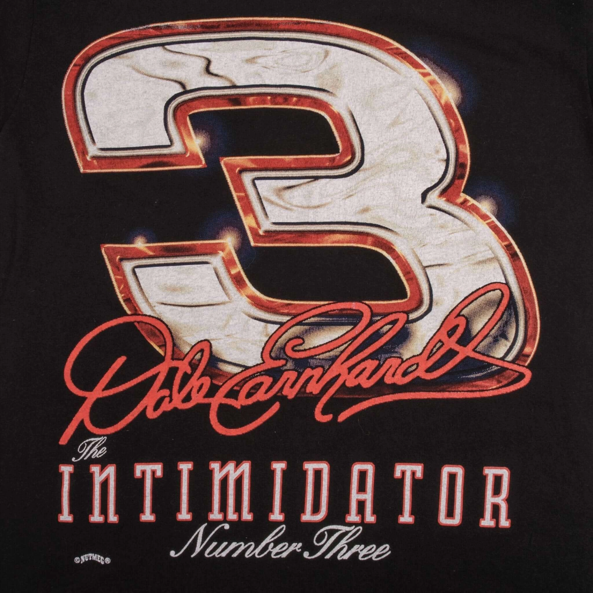 VINTAGE NASCAR DALE EARNHARDT INTIMIDATOR 1990S TEE SHIRT MEDIUM MADE IN USA