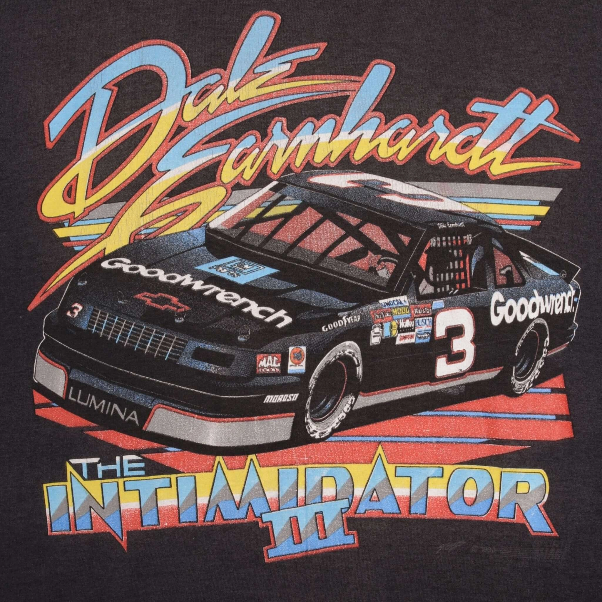 VINTAGE NASCAR DALE EARNHARDT INTIMIDATOR 3 TOUR 1990 TEE SHIRT LARGE MADE USA