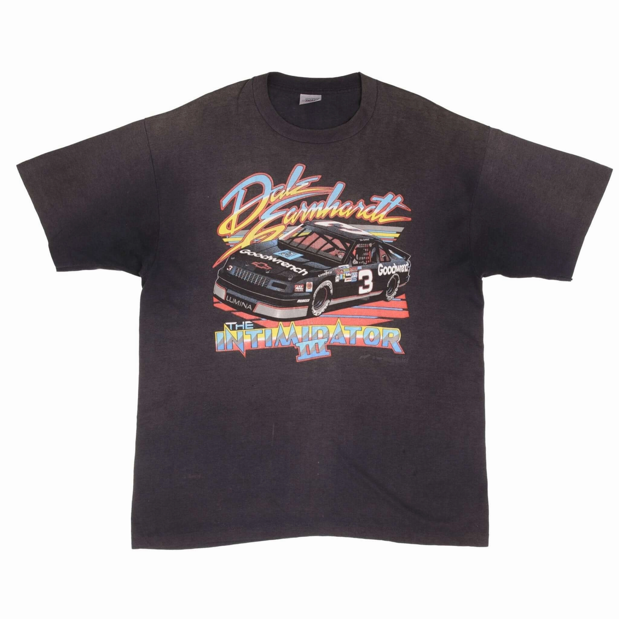 VINTAGE NASCAR DALE EARNHARDT INTIMIDATOR 3 TOUR 1990 TEE SHIRT LARGE MADE USA