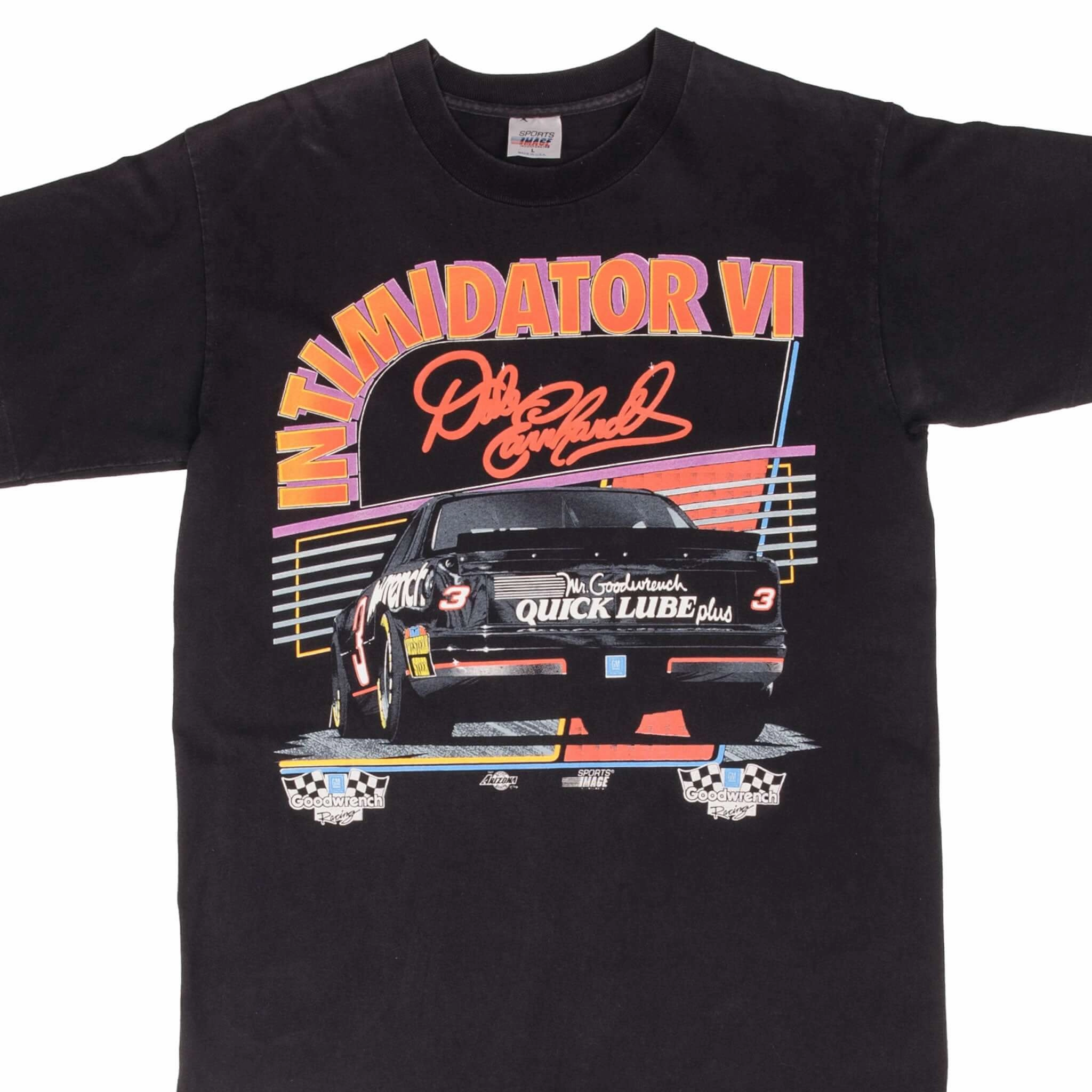 VINTAGE NASCAR DALE EARNHARDT INTIMIDATOR 6 TOUR 1993 TEE SHIRT MEDIUM MADE USA