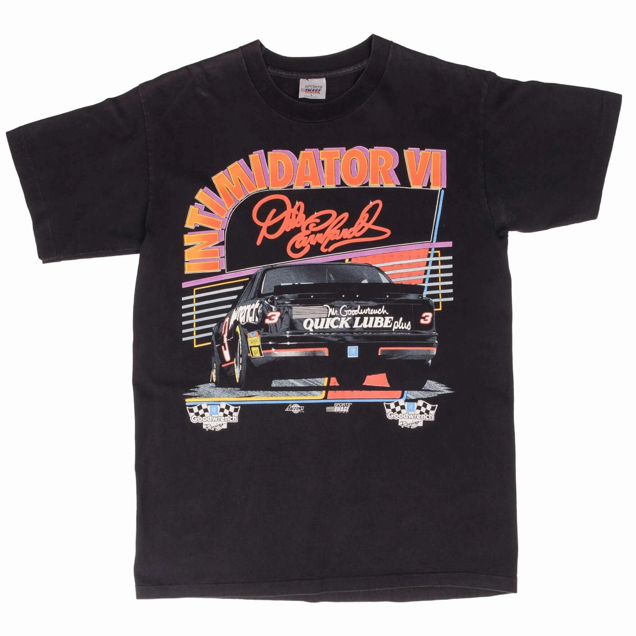 VINTAGE NASCAR DALE EARNHARDT INTIMIDATOR 6 TOUR 1993 TEE SHIRT MEDIUM MADE USA