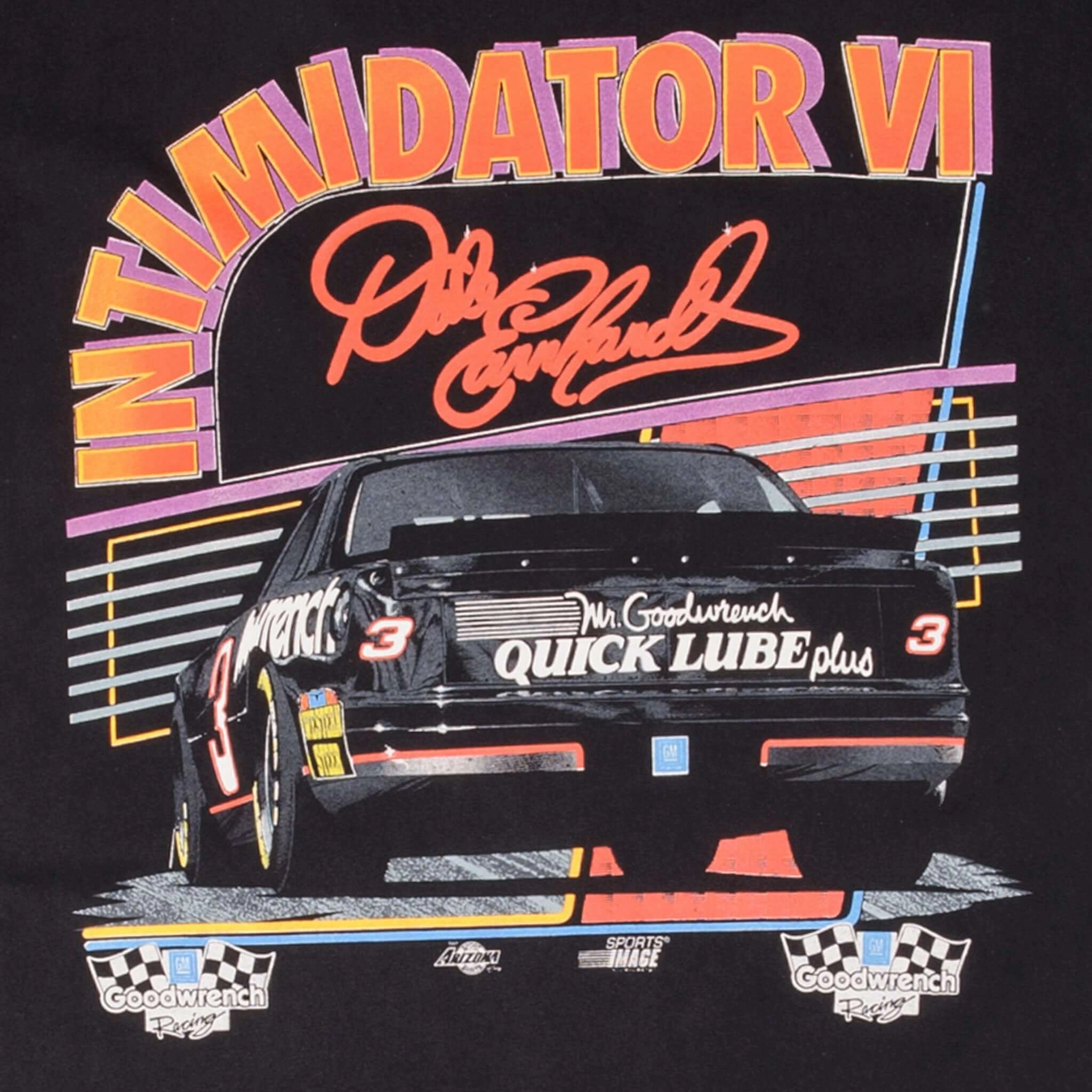 VINTAGE NASCAR DALE EARNHARDT INTIMIDATOR 6 TOUR 1993 TEE SHIRT MEDIUM MADE USA