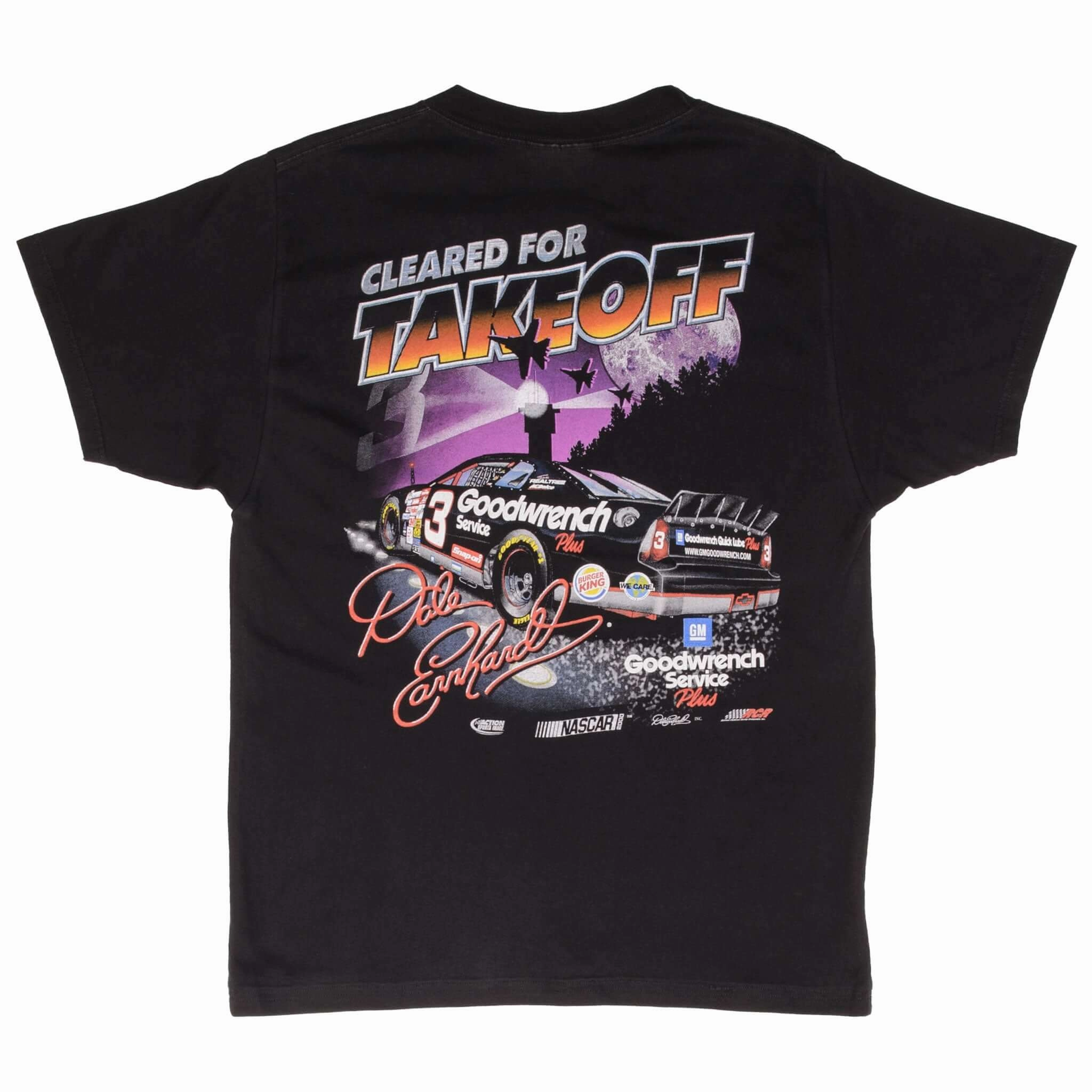 VINTAGE NASCAR DALE EARNHARDT JET BLACK ATTACK 2000 TEE SHIRT SIZE LARGE