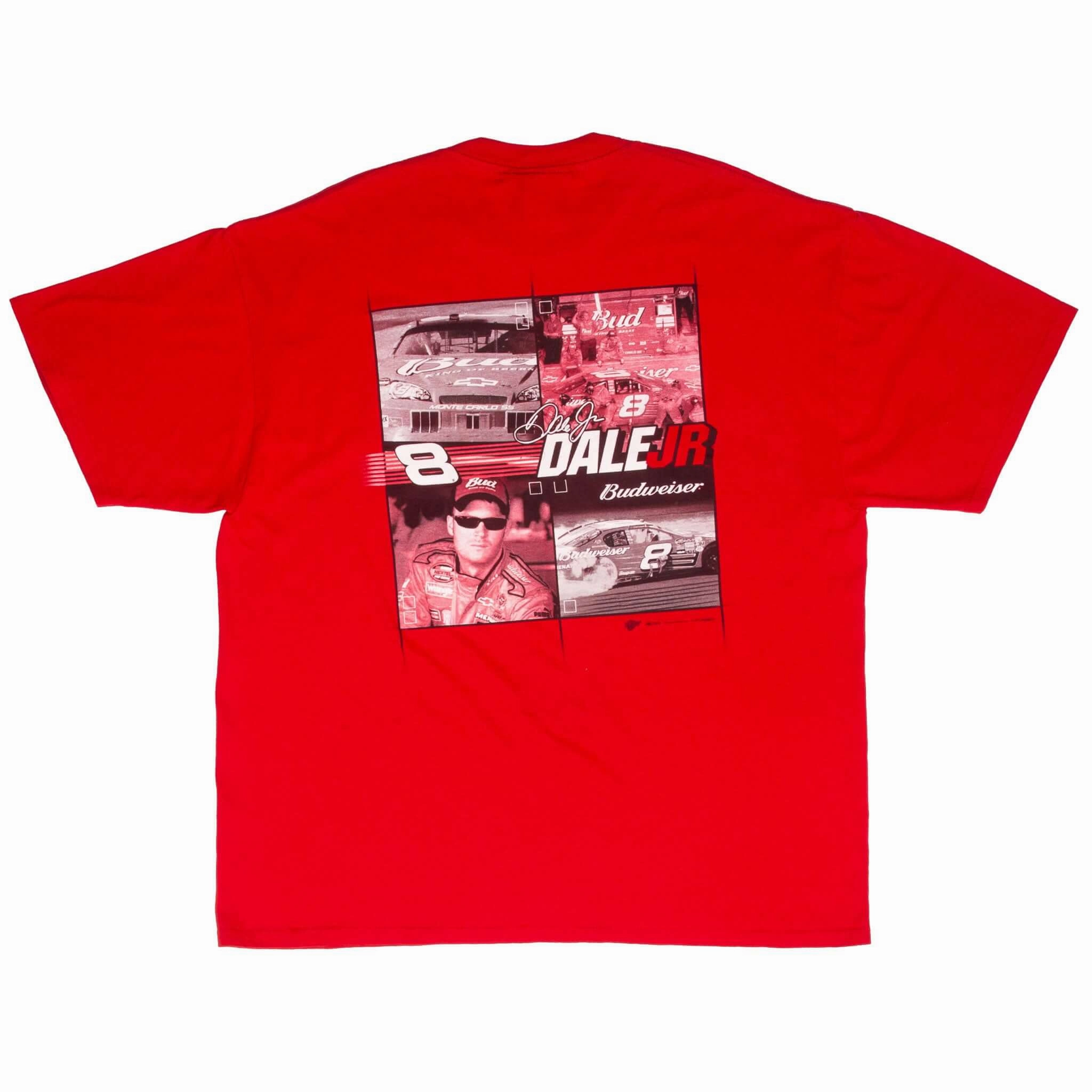 VINTAGE NASCAR DALE EARNHARDT JR BUDWEISER TEE SHIRT 2007 SIZE XL