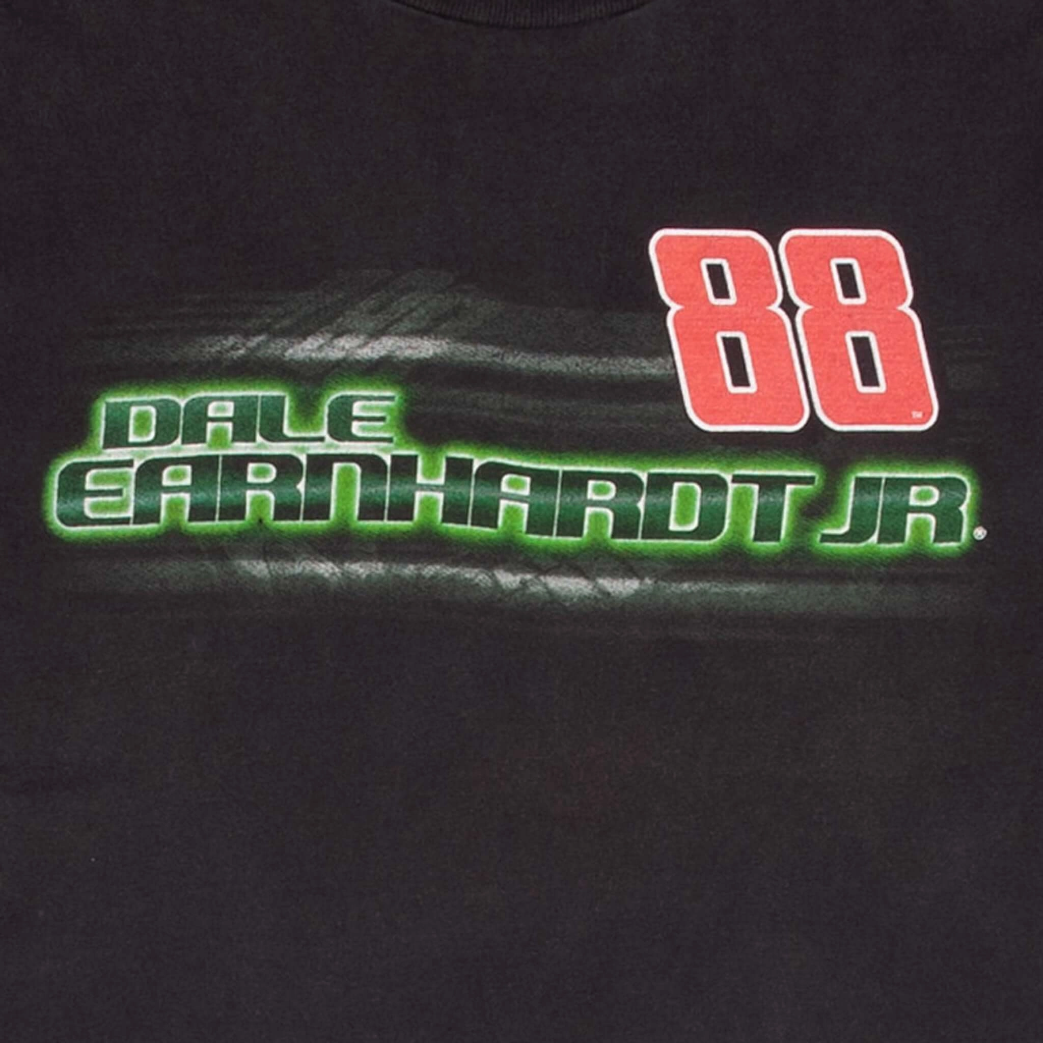 VINTAGE NASCAR DALE EARNHARDT JR MOUNTAIN DEW TEE SHIRT 2008 SIZE LARGE