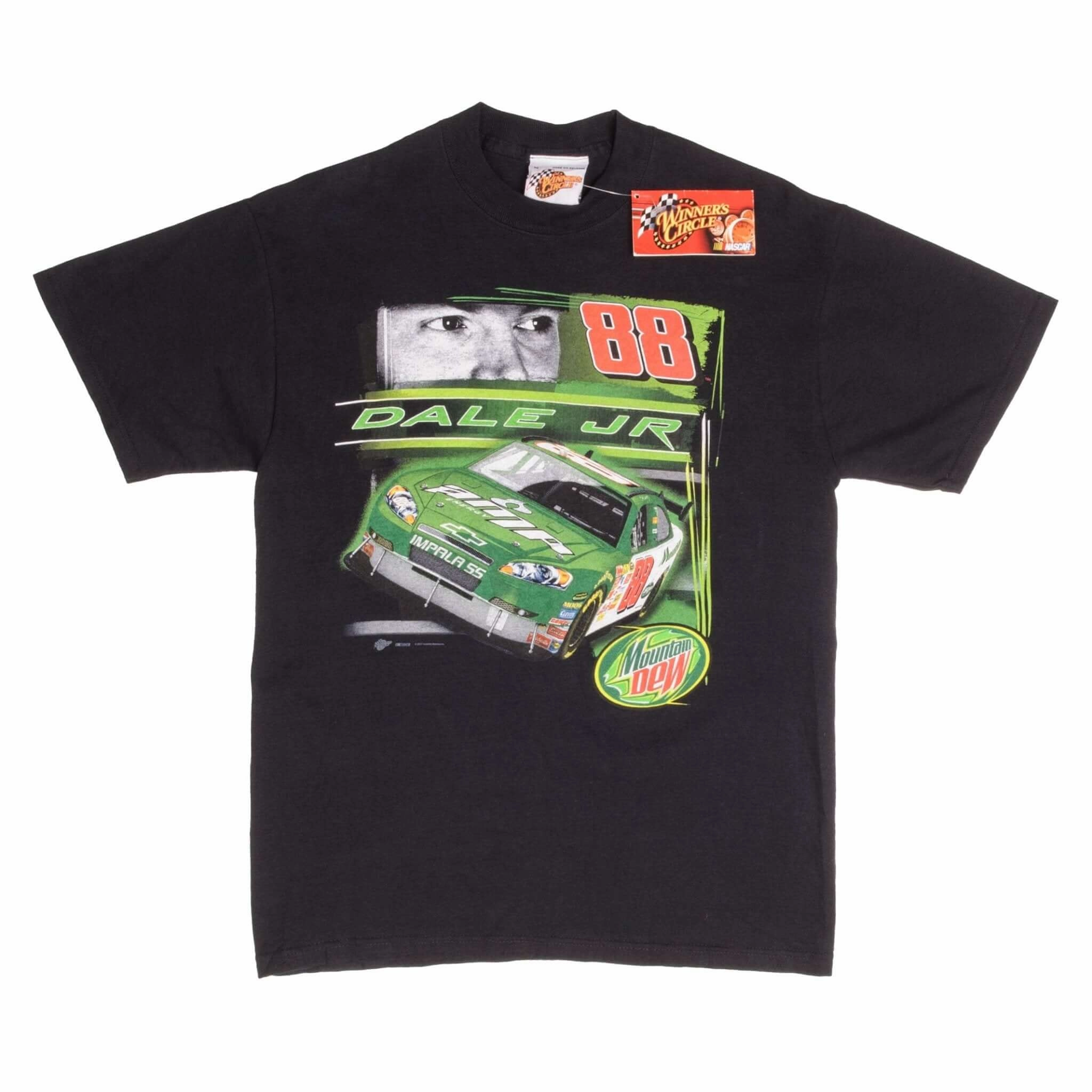 VINTAGE NASCAR DALE EARNHARDT JR TEE SHIRT 2007 SIZE MEDIUM DEADSTOCK