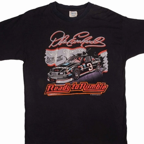 VINTAGE NASCAR DALE EARNHARDT READY TO RUMBLE 1989 TEE SHIRT LARGE MADE IN USA