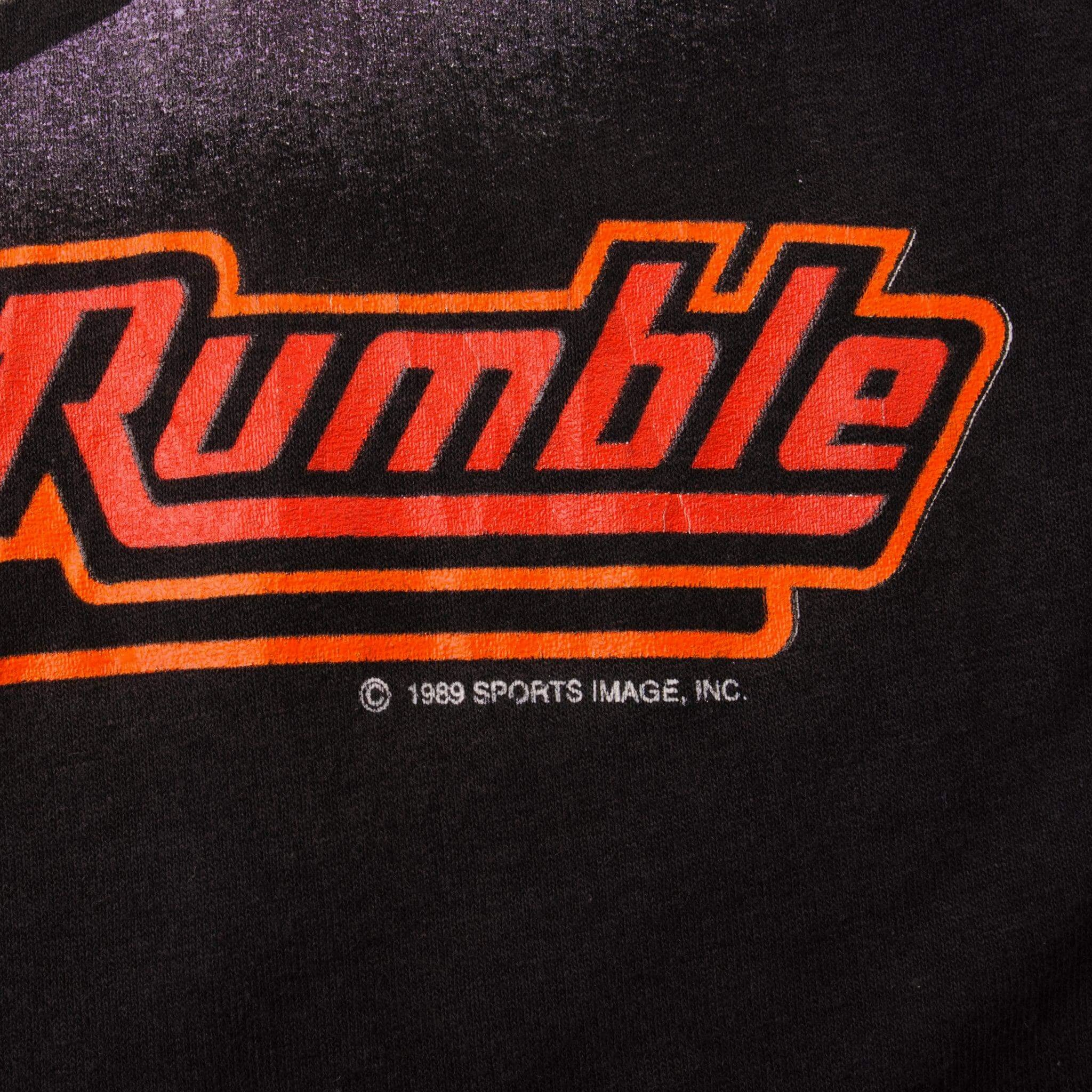 VINTAGE NASCAR DALE EARNHARDT READY TO RUMBLE 1989 TEE SHIRT LARGE MADE IN USA