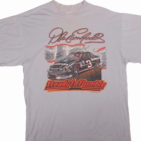VINTAGE NASCAR DALE EARNHARDT READY TO RUMBLE 1989 TEE SHIRT SIZE LARGE MADE IN USA