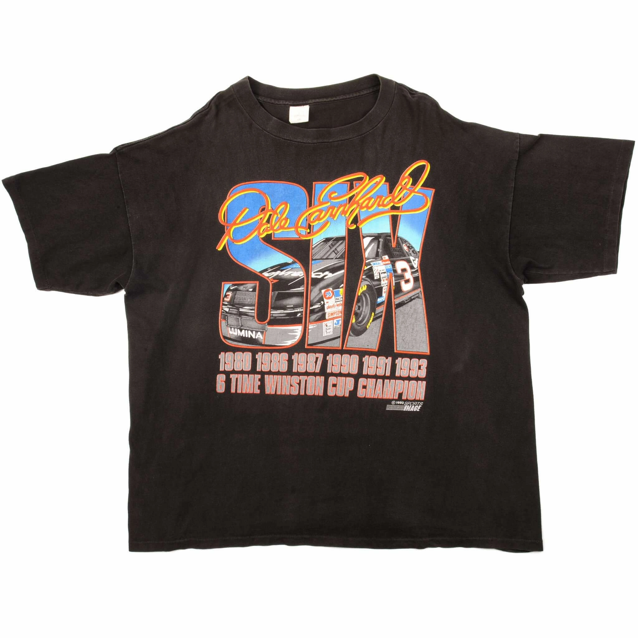 VINTAGE NASCAR DALE EARNHARDT TEE SHIRT 1993 SIZE 2XL MADE IN USA