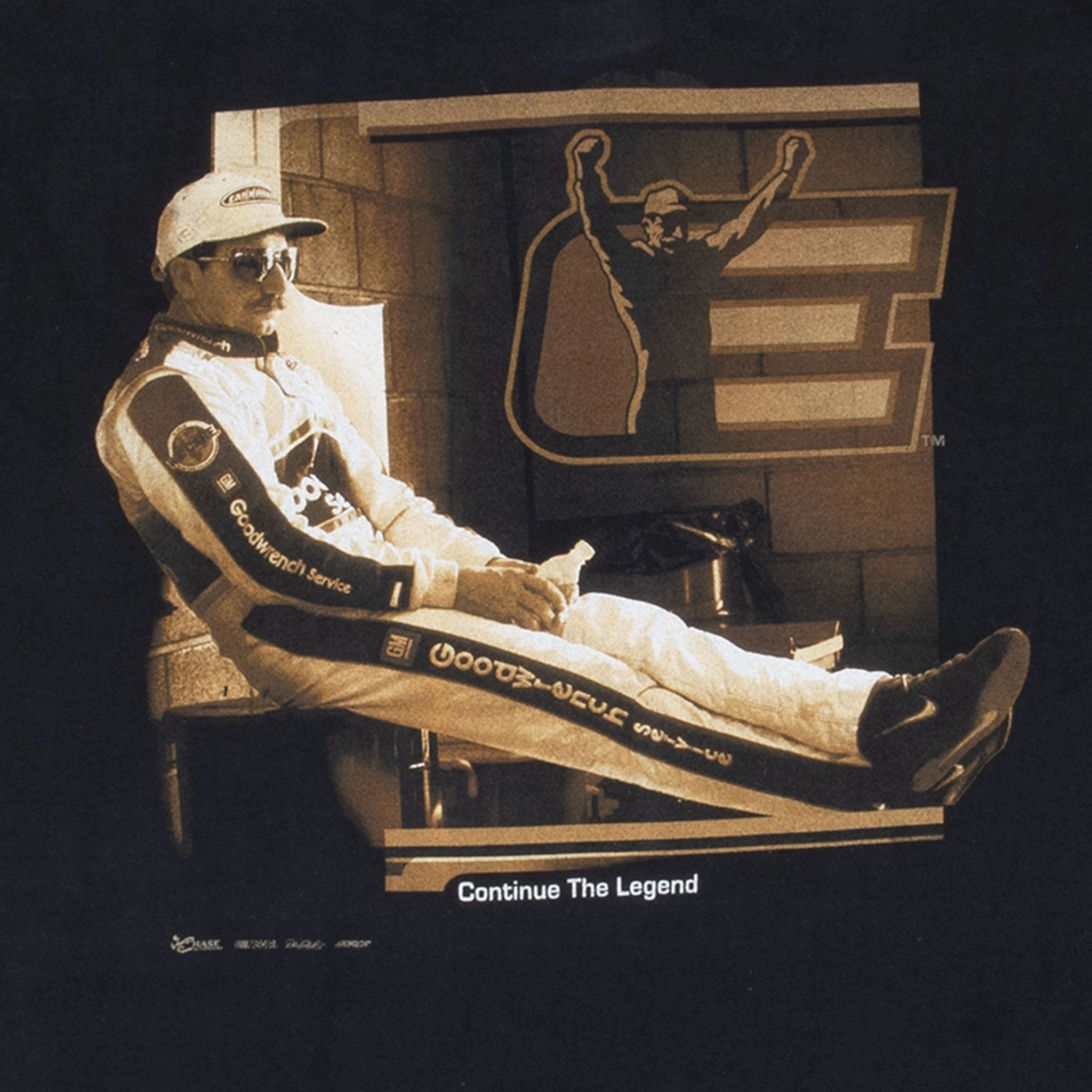 VINTAGE NASCAR DALE EARNHARDT THE MAN 2000S TEE SHIRT 2XL