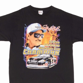 VINTAGE NASCAR DALE EARNHARDT WINSTON CHAMPION 2000S TEE SHIRT SIZE XL