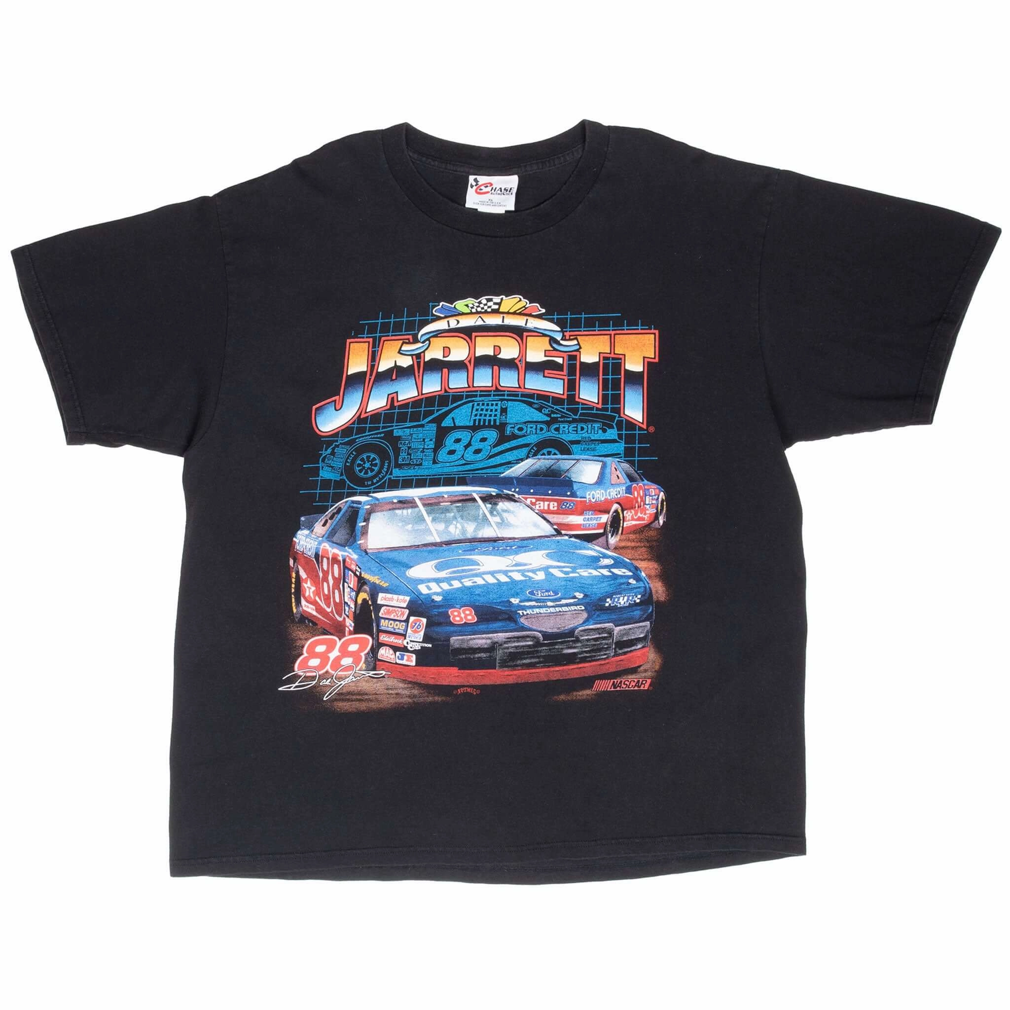 VINTAGE NASCAR DALE JARRET 1990S TEE SHIRT XL MADE IN USA
