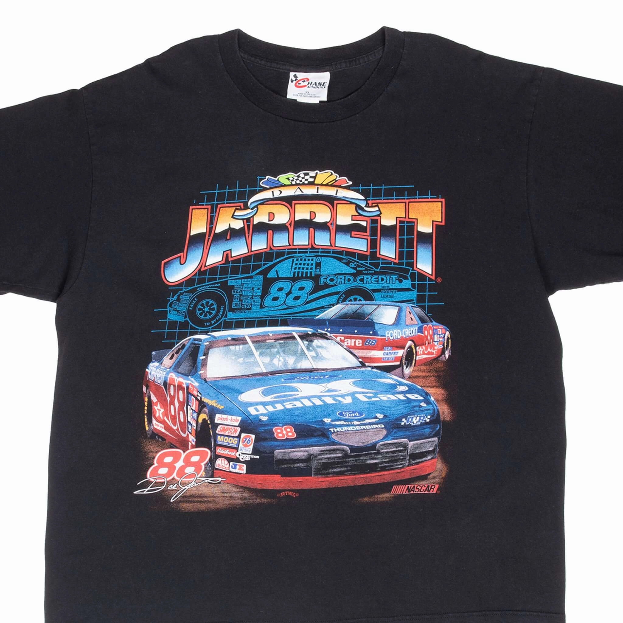 VINTAGE NASCAR DALE JARRET 1990S TEE SHIRT XL MADE IN USA