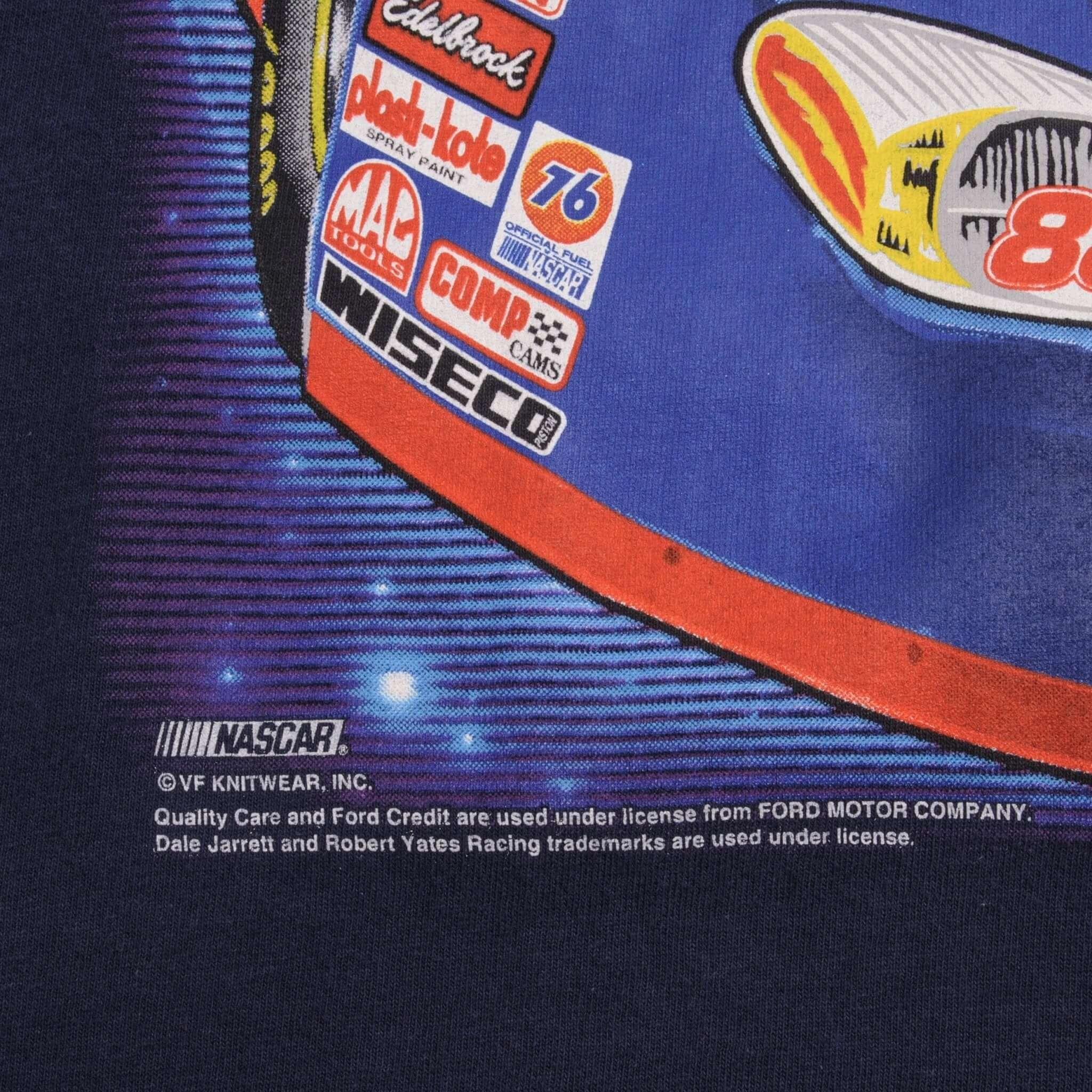 VINTAGE NASCAR DALE JARRETT 1990S TEE SHIRT SIZE XL