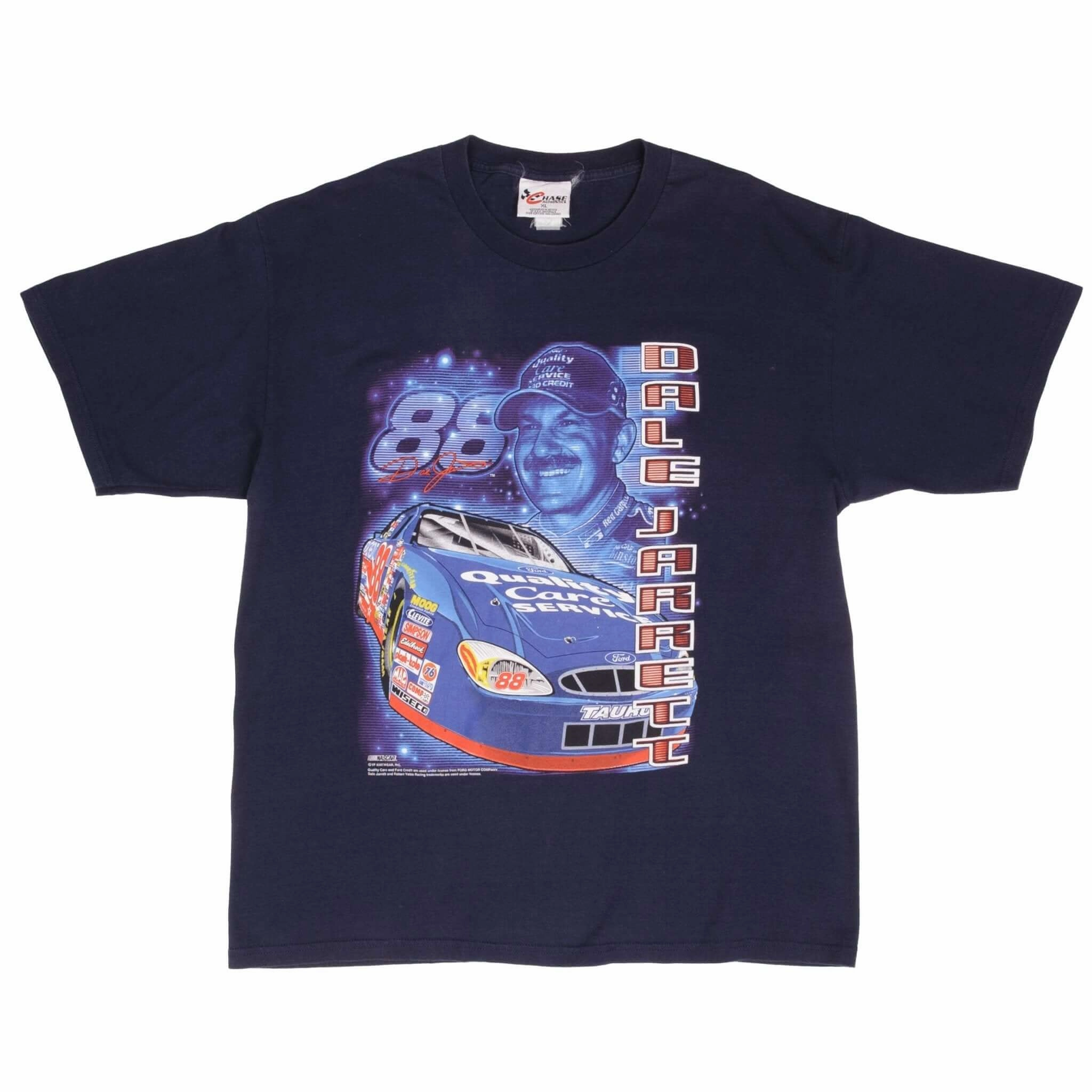VINTAGE NASCAR DALE JARRETT 1990S TEE SHIRT SIZE XL