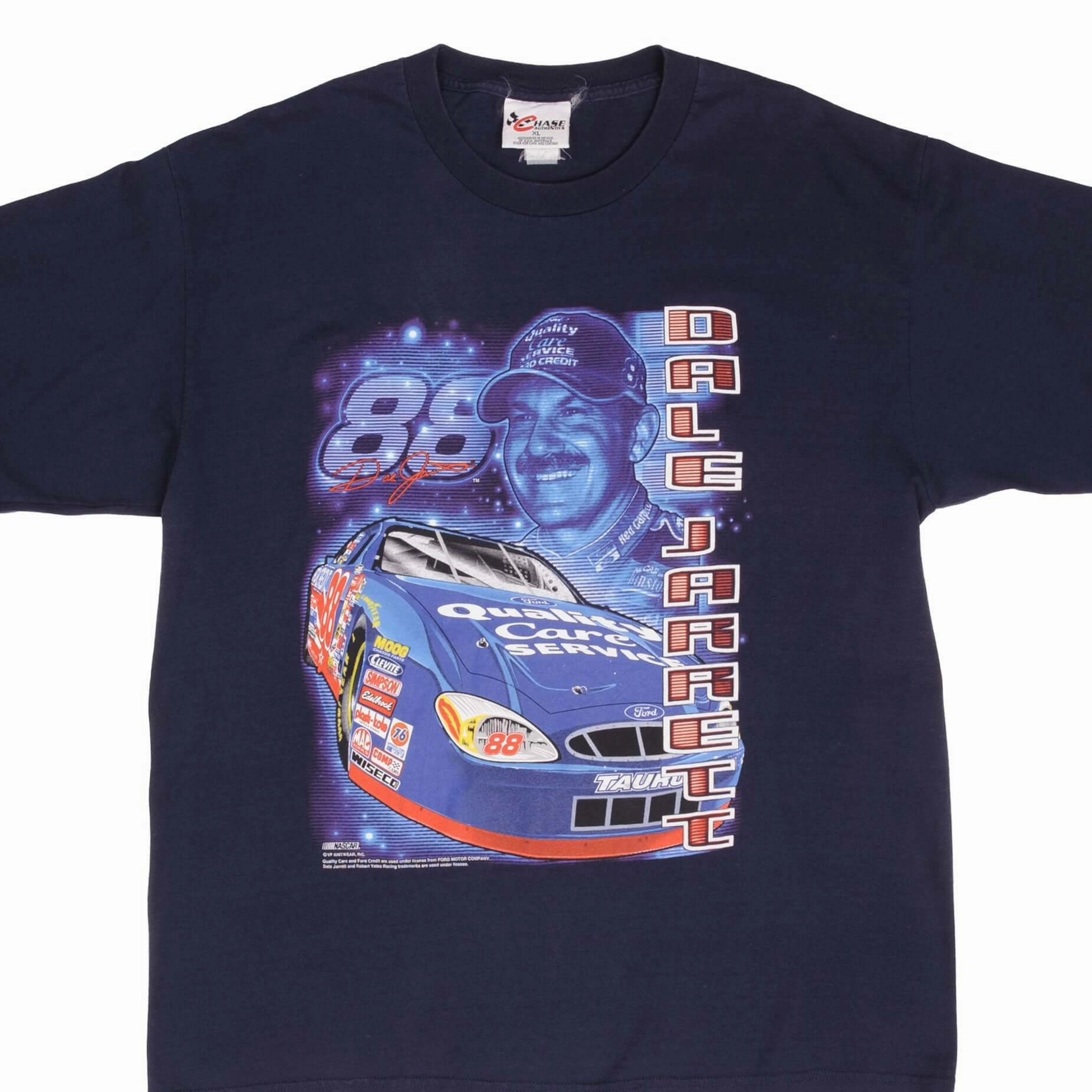 VINTAGE NASCAR DALE JARRETT 1990S TEE SHIRT SIZE XL
