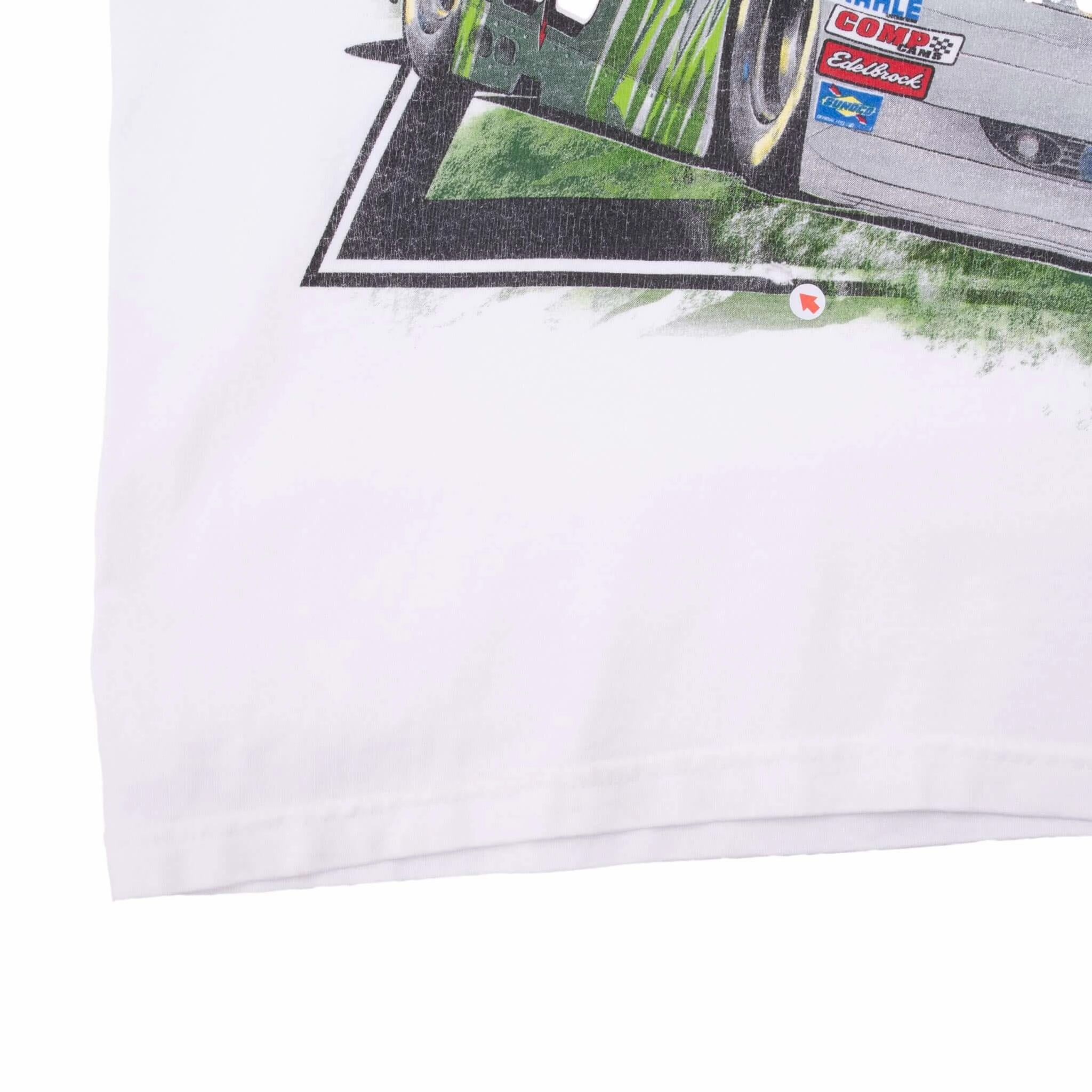 VINTAGE NASCAR DALE JR MOUNTAIN DEW TEE SHIRT 2000S LARGE