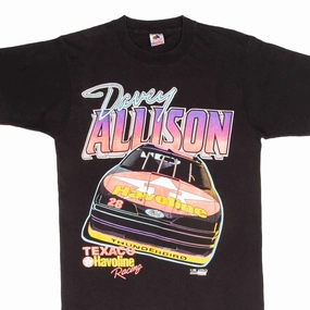 VINTAGE NASCAR DAVEY ALLISON TEXACO 1992 TEE SHIRT SIZE MEDIUM MADE IN USA