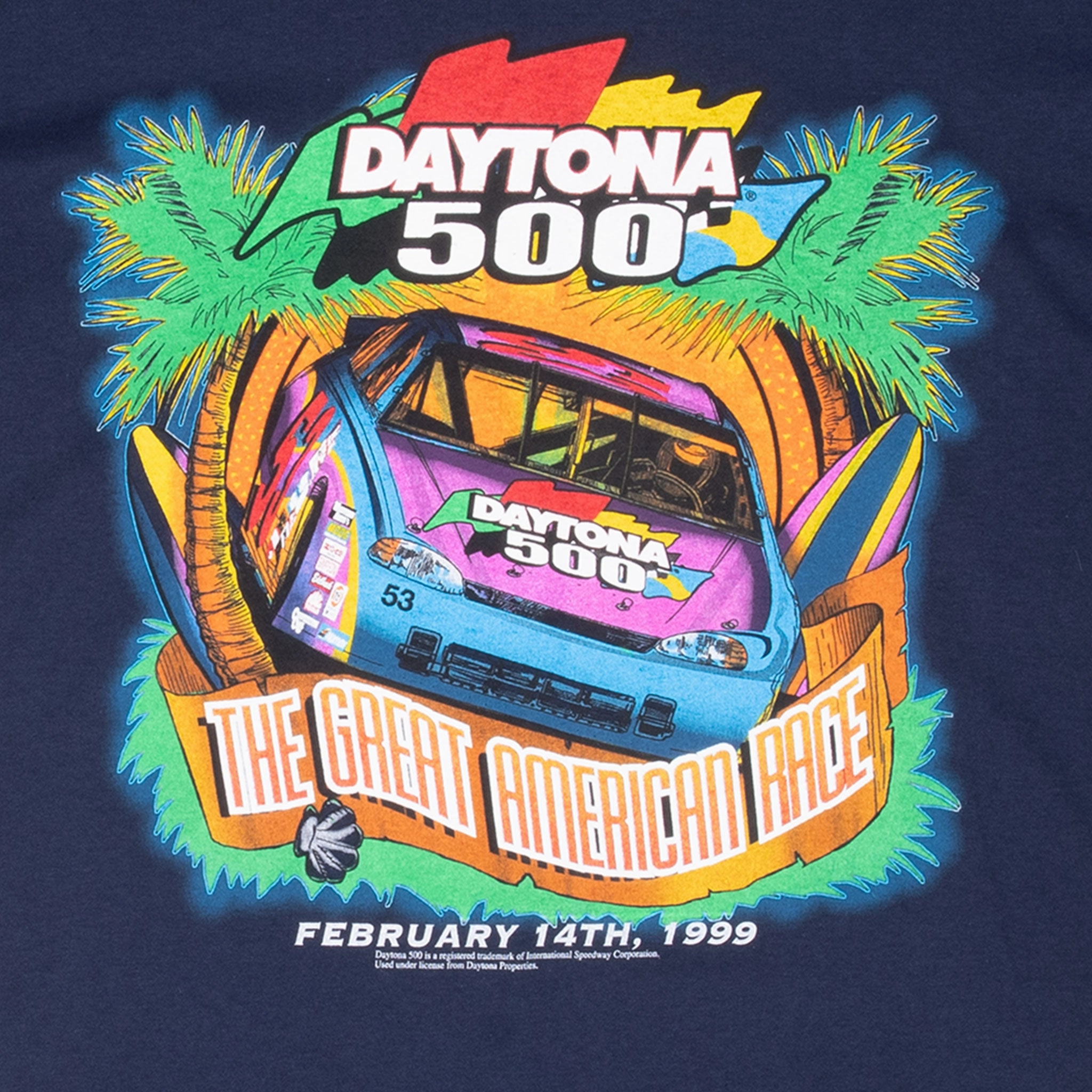 VINTAGE NASCAR DAYTONA 500 1999 TEE SHIRT LARGE MADE IN USA