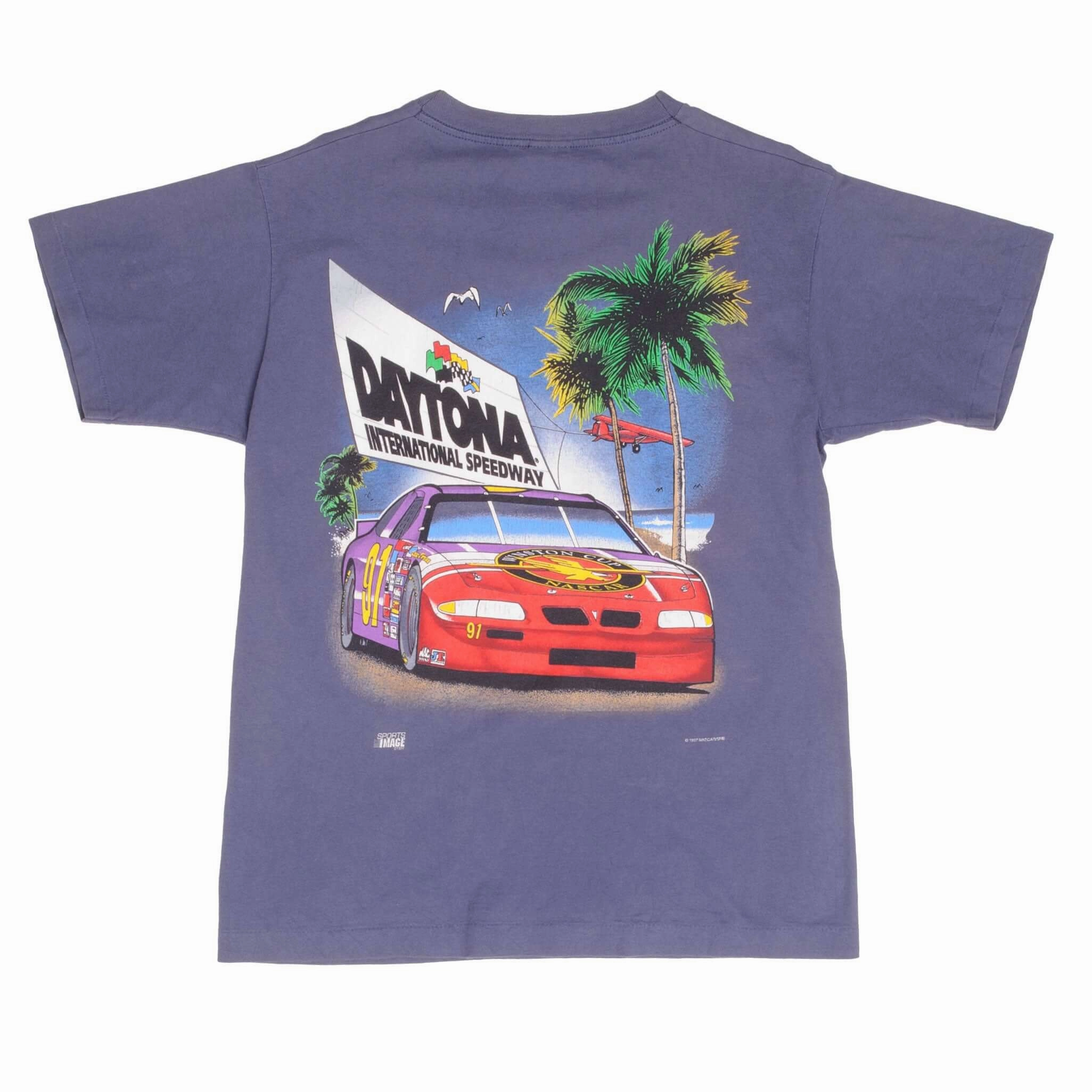 VINTAGE NASCAR DAYTONA INTERNATIONAL SPEEDWAY 1997 TEE SHIRT MEDIUM