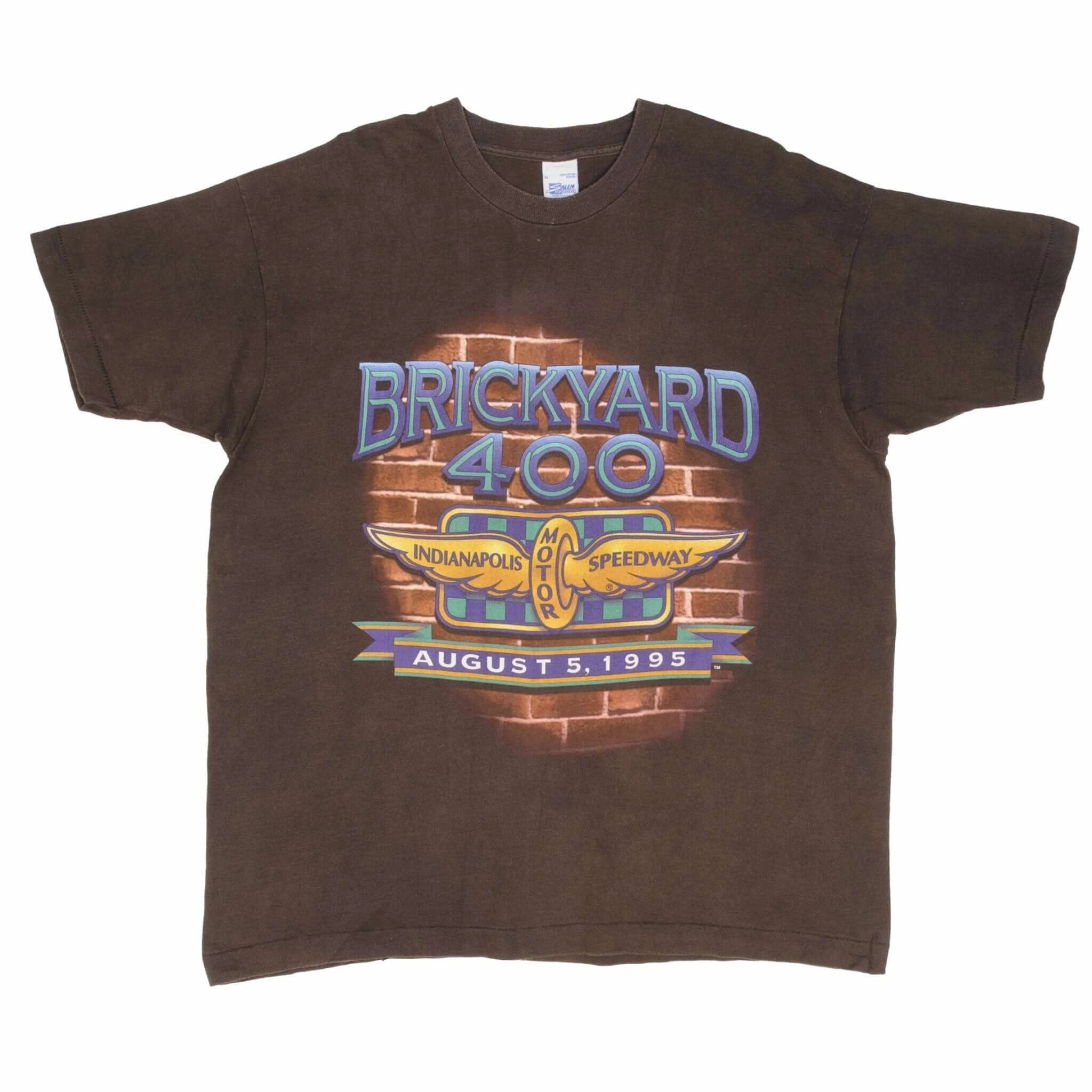 VINTAGE NASCAR INDIANAPOLIS BRICKYARD 400 1995 TEE SHIRT SIZE XL MADE IN USA