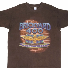 VINTAGE NASCAR INDIANAPOLIS BRICKYARD 400 1995 TEE SHIRT SIZE XL MADE IN USA