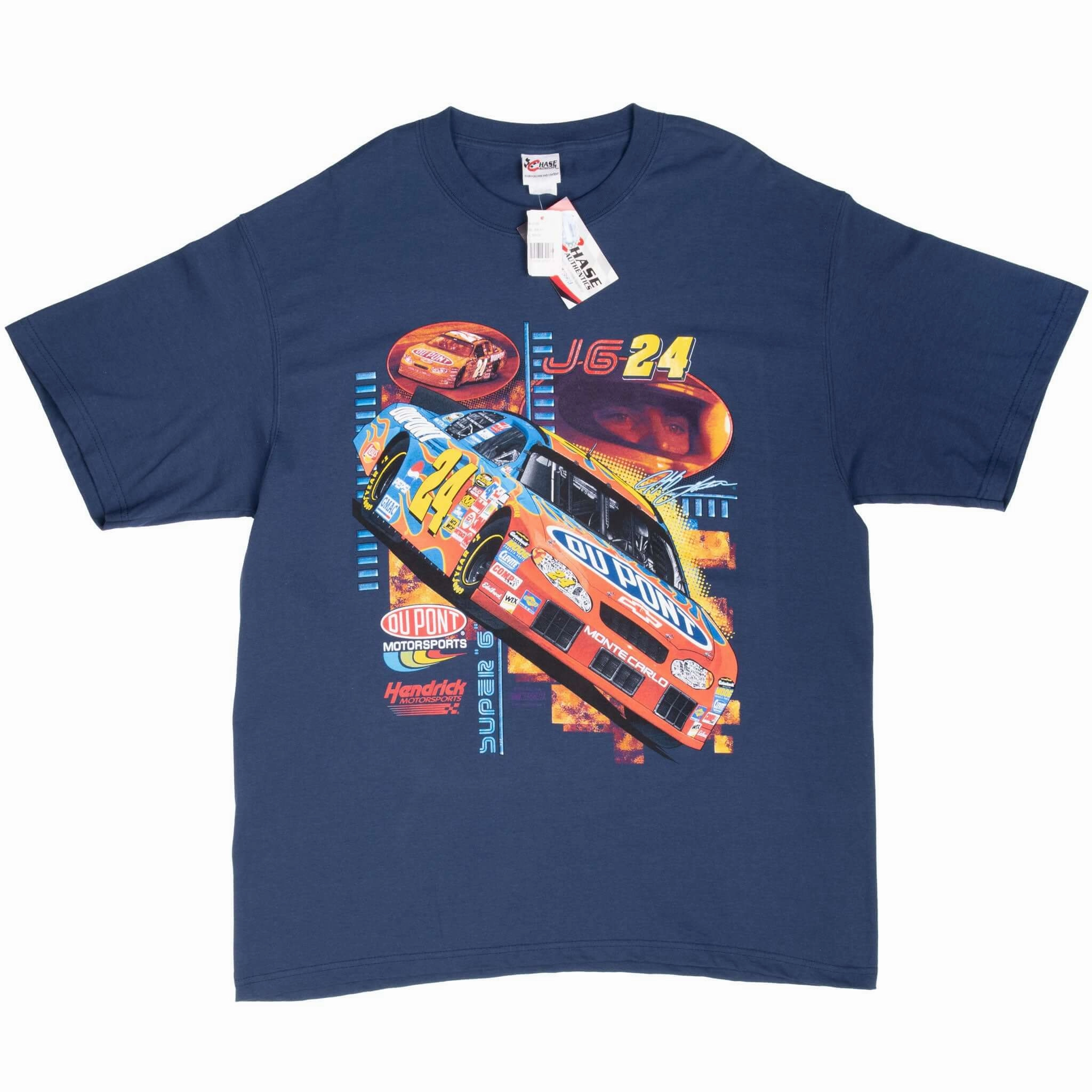 VINTAGE NASCAR JEFF GORDON DUPONT 2004 DEADSTOCK TEE SHIRT XL