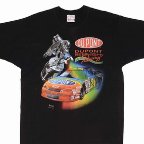 VINTAGE NASCAR JEFF GORDON DUPONT TEE SHIRT 1996 SIZE XL MADE IN USA