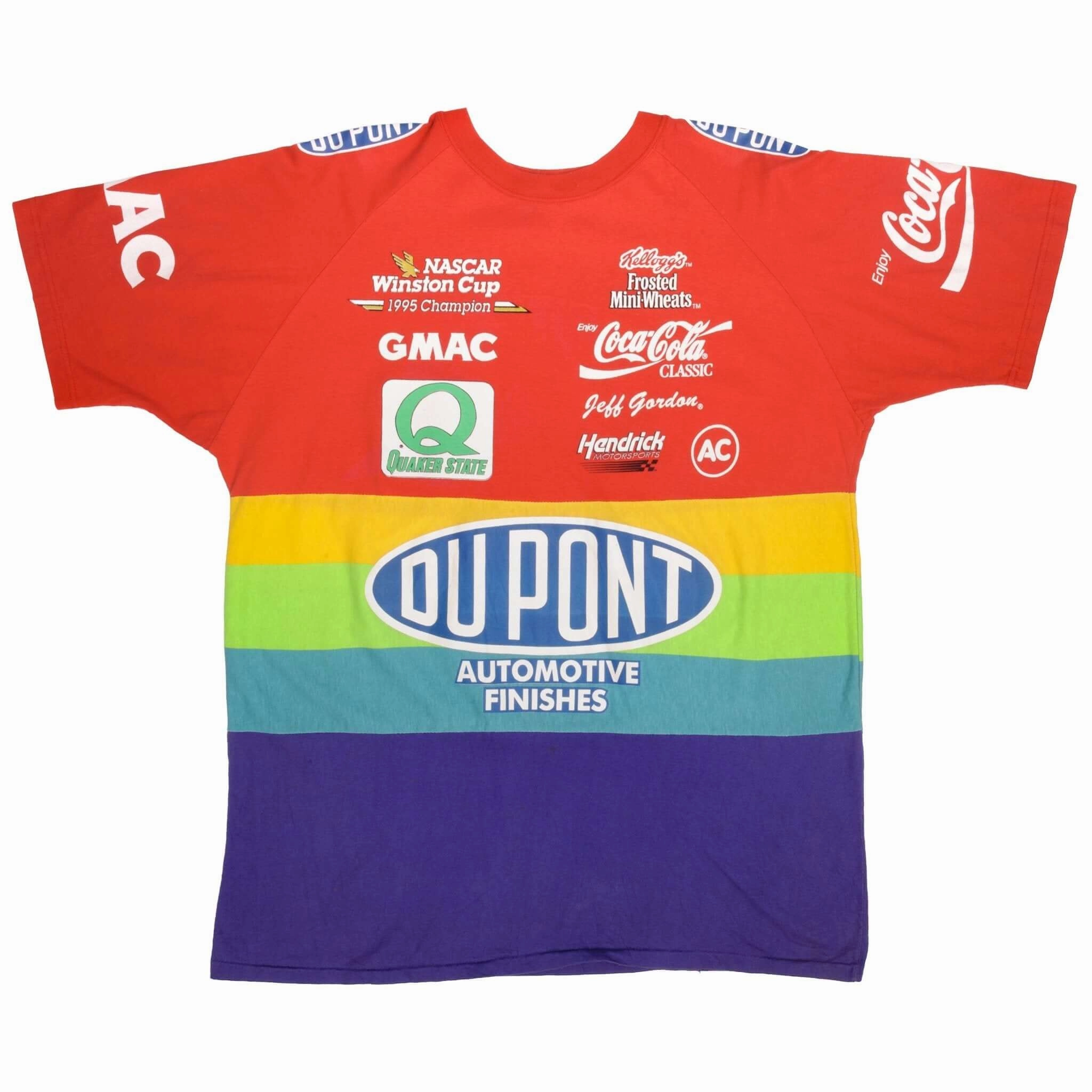 VINTAGE NASCAR JEFF GORDON WINSTON CUP CHAMPION 1995 TEE SHIRT 2XL MADE IN USA