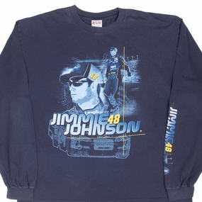 VINTAGE NASCAR JIMMIE JOHNSON LONG SLEEVE TEE SHIRT 2008 2XL