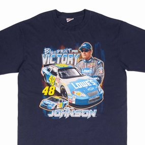 VINTAGE NASCAR JIMMIE JOHNSON LOWE'S TEE SHIRT 2003 SIZE XL