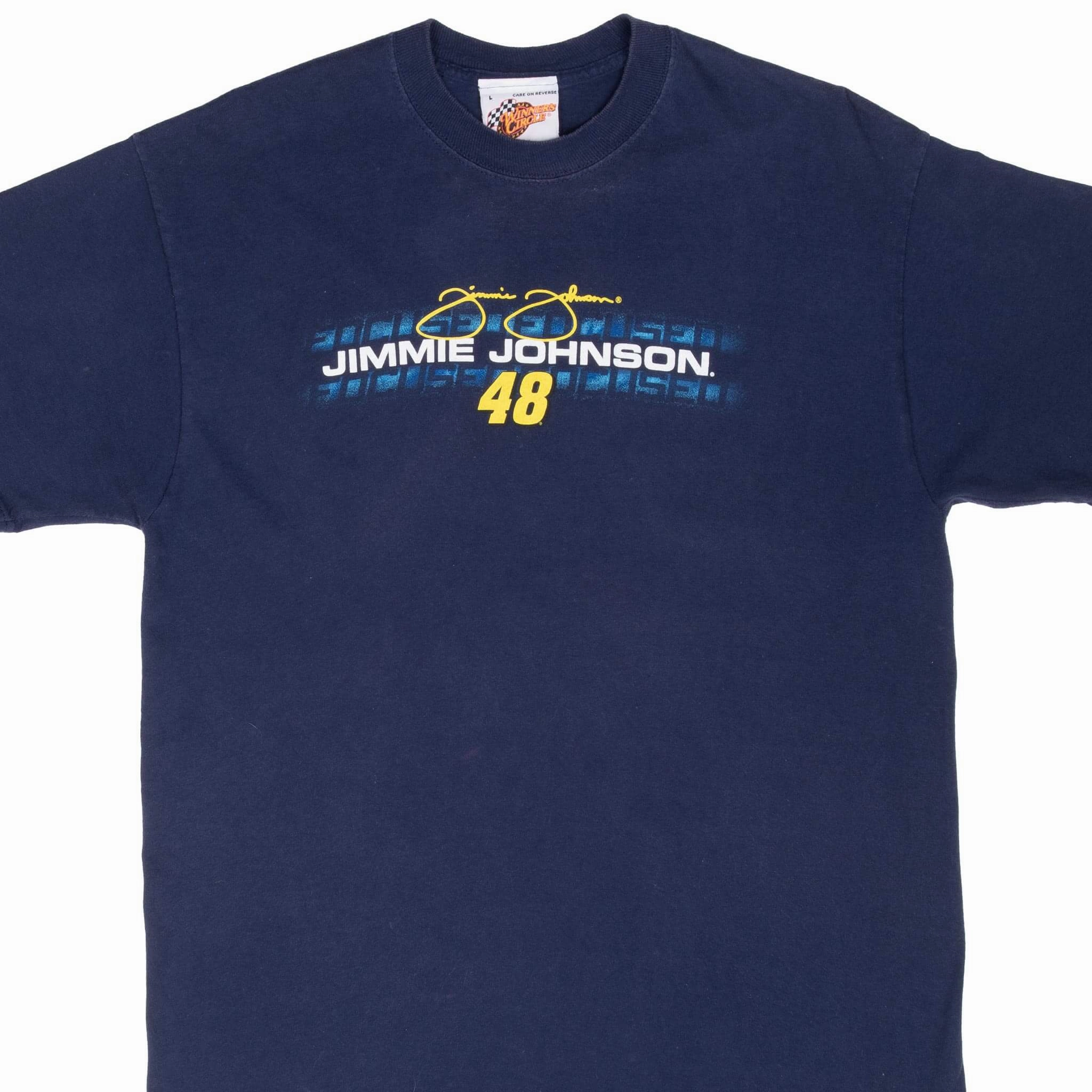 VINTAGE NASCAR JIMMIE JOHNSON TEE SHIRT 2000S LARGE