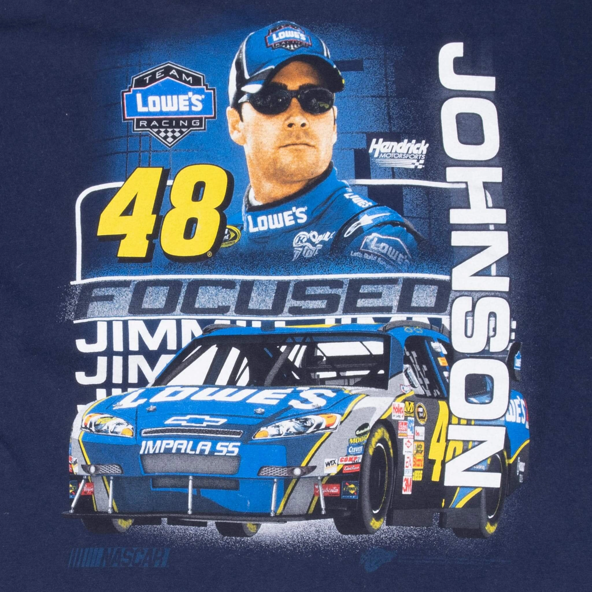 VINTAGE NASCAR JIMMIE JOHNSON TEE SHIRT 2000S LARGE